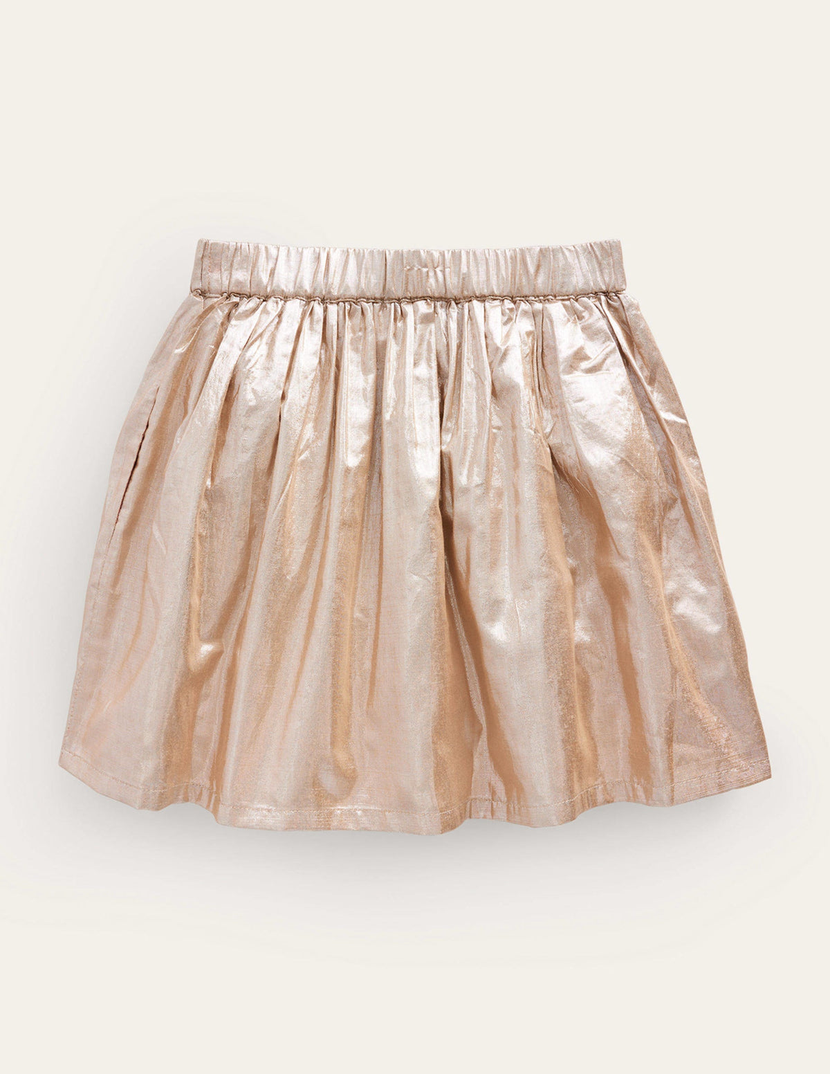 Metallic Party Skirt-Gold Metallic-2