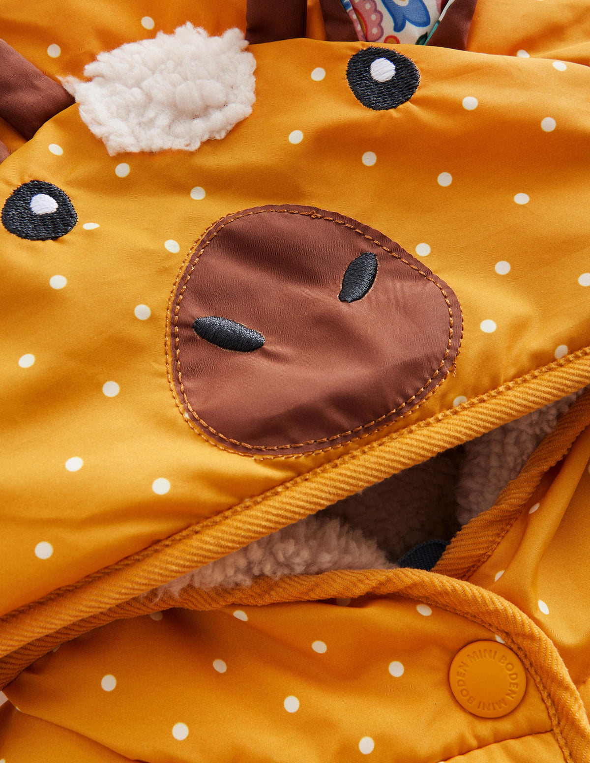 Novelty Padded Coat-Brioche Pin Spot - Image 3