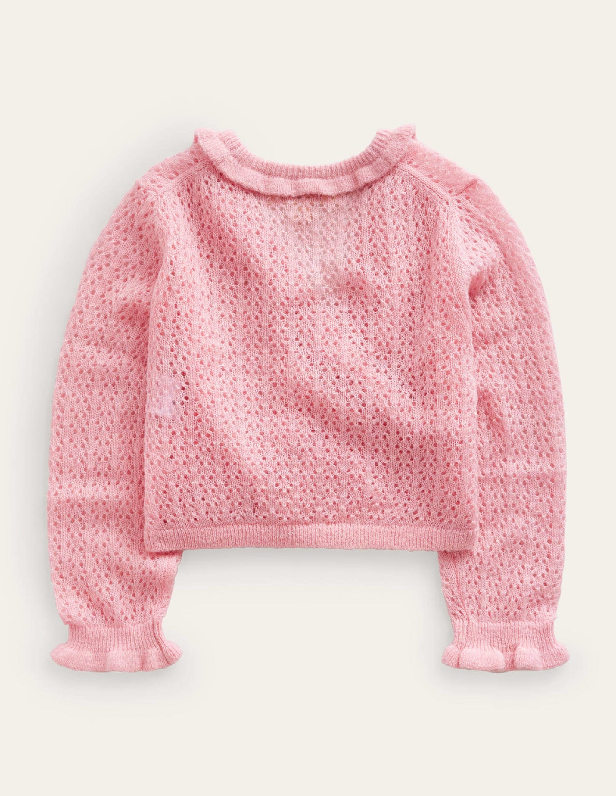 Ballet Wrap Cardigan-Almond Pink - Image 2