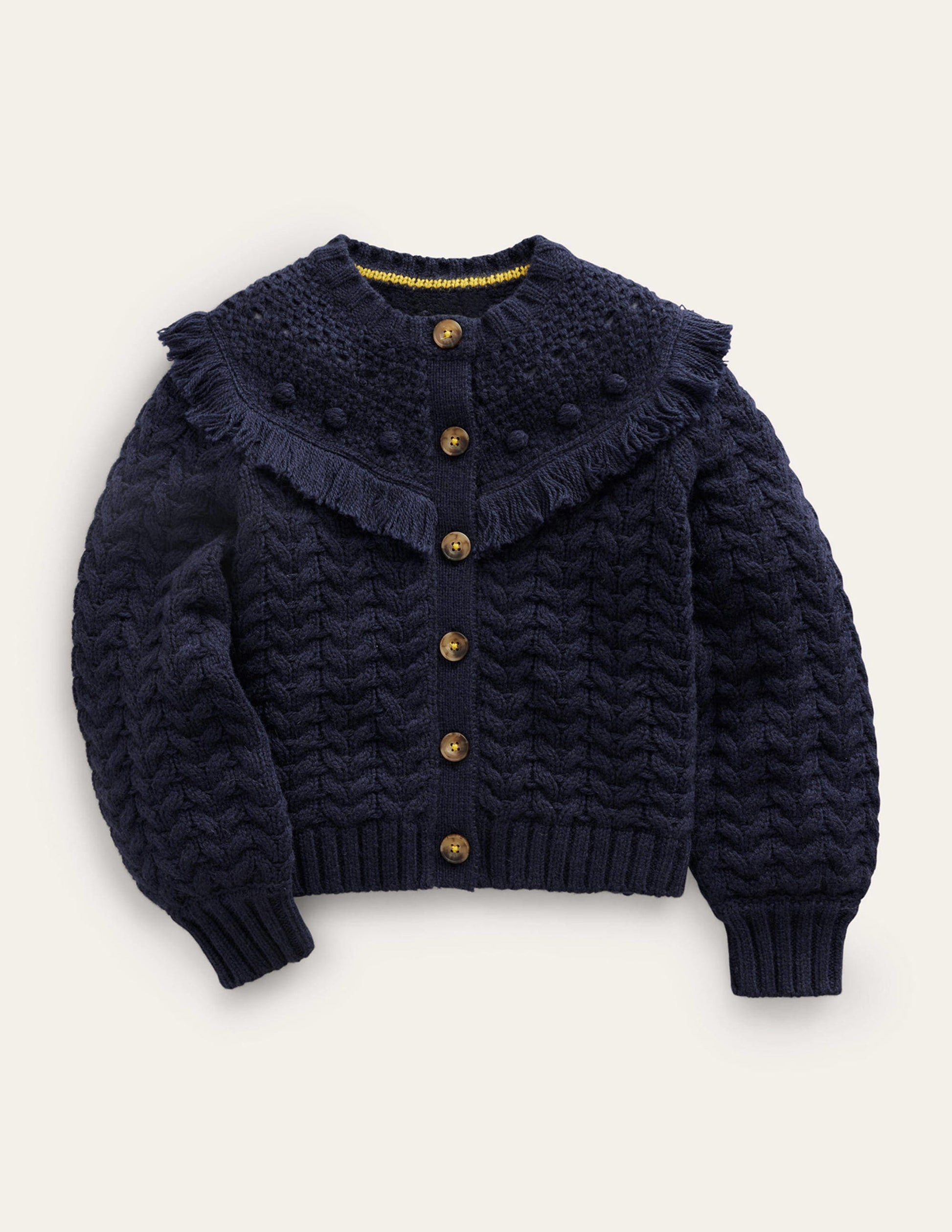 Tassel Cardigan-Navy-1