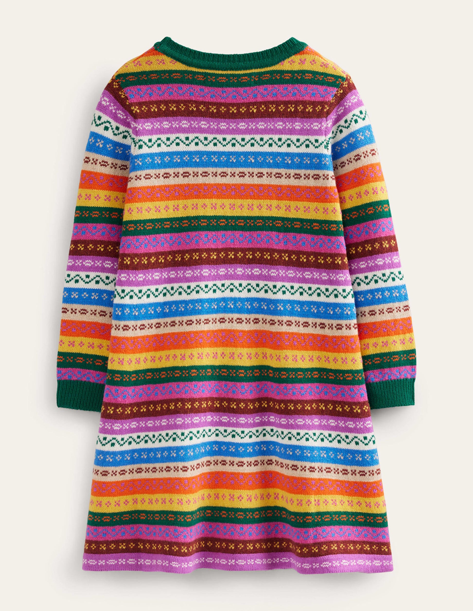 Fair Isle Sweater Dress-Multi Fair Isle-2