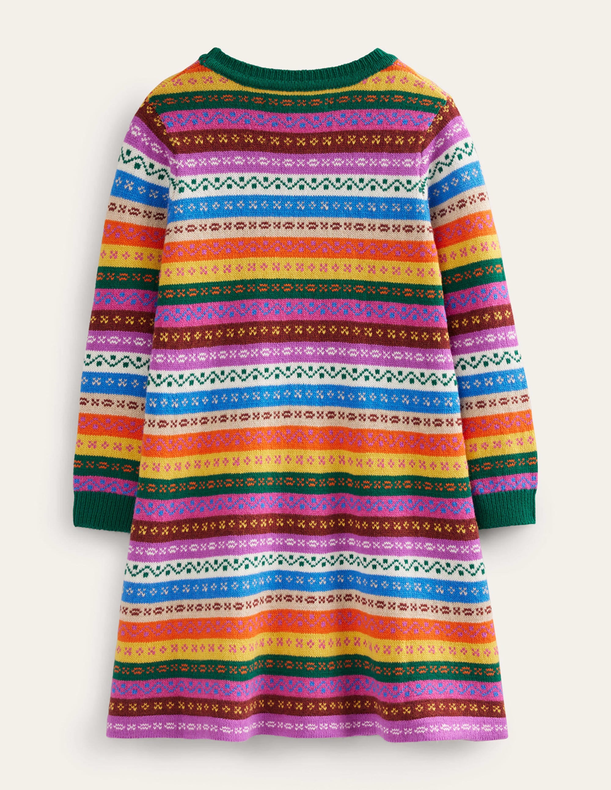 Fair Isle Sweater Dress-Multi Fair Isle - Image 2