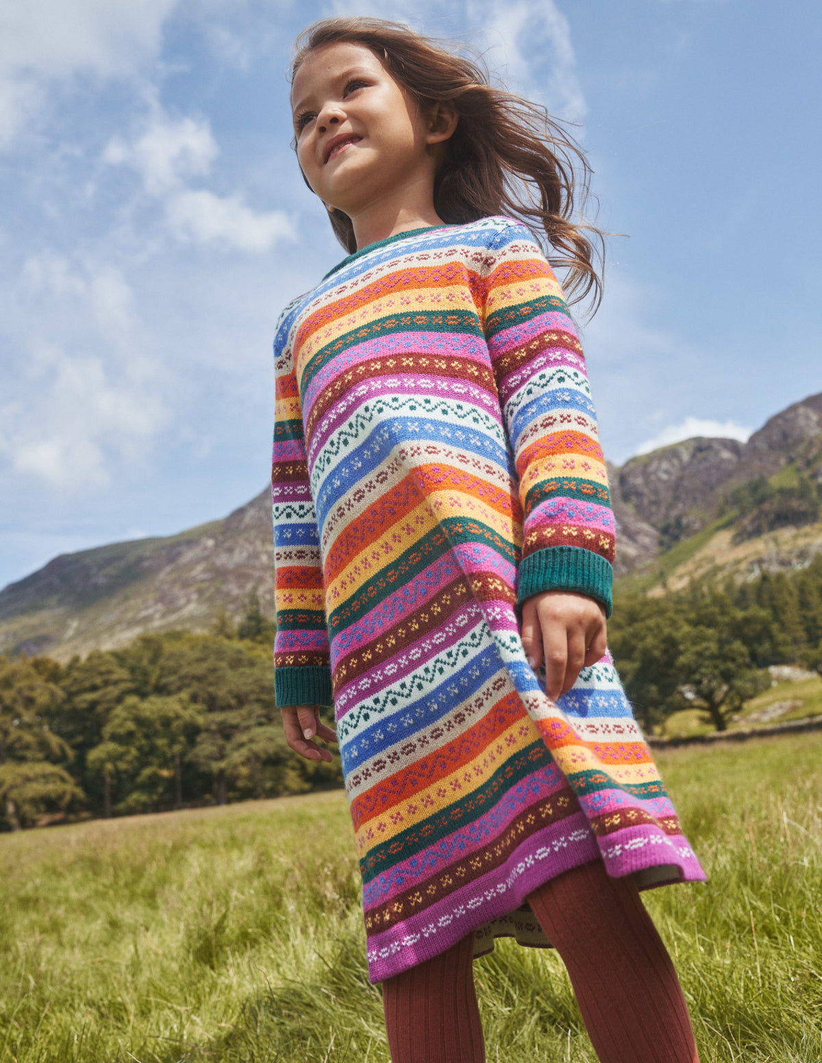 Fair Isle Sweater Dress-Multi Fair Isle - Image 4