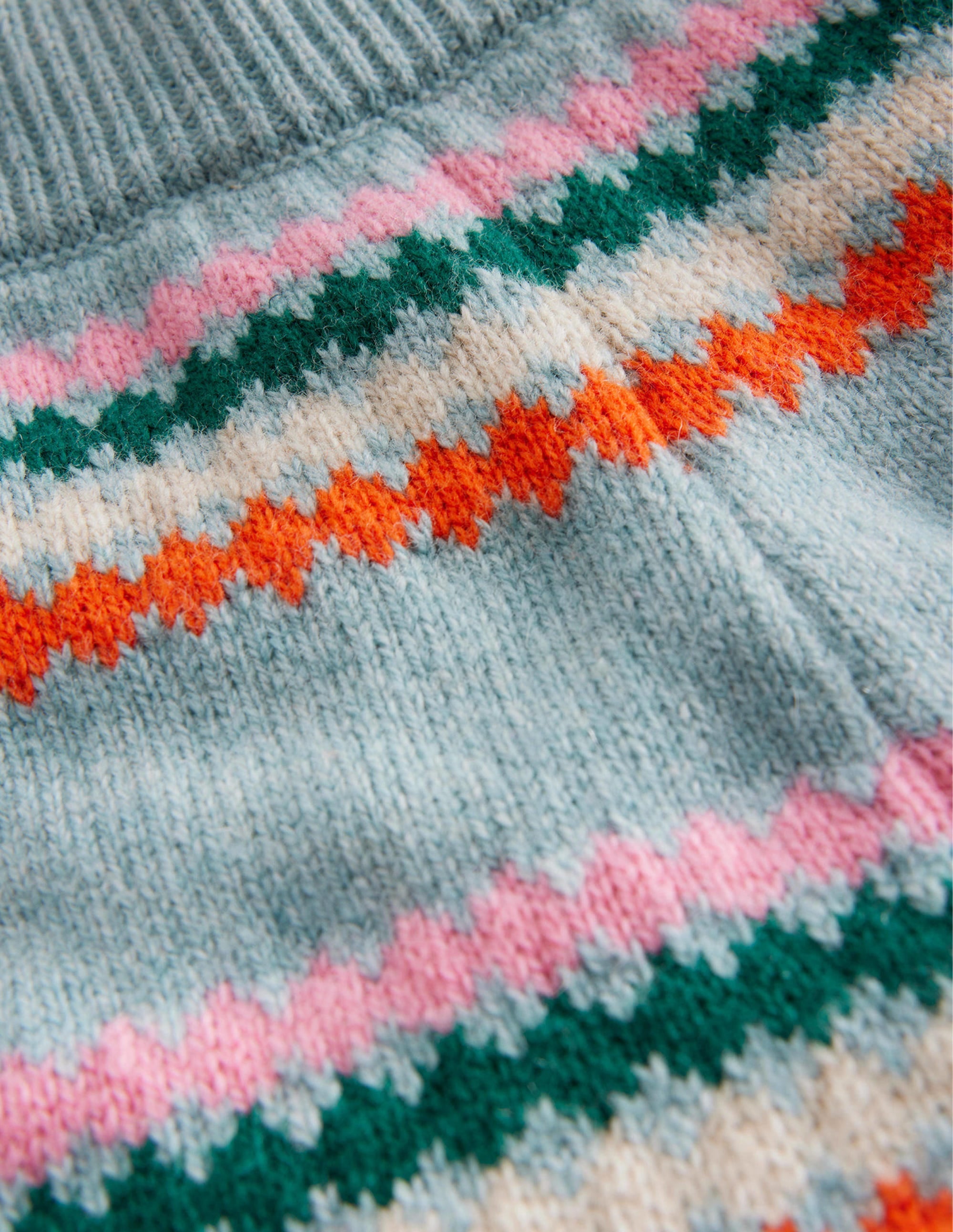 Wide Leg Knitted Pants-Dusk Blue Stripe - Image 3