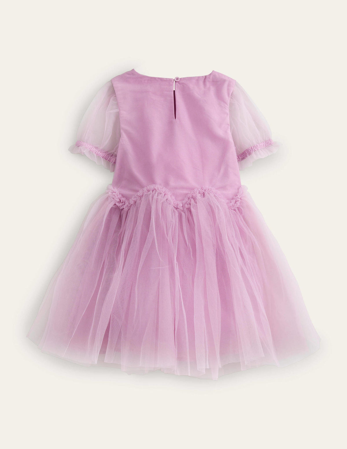 Tulle Ruffle Waist Dress-Lilac Blush - Image 2