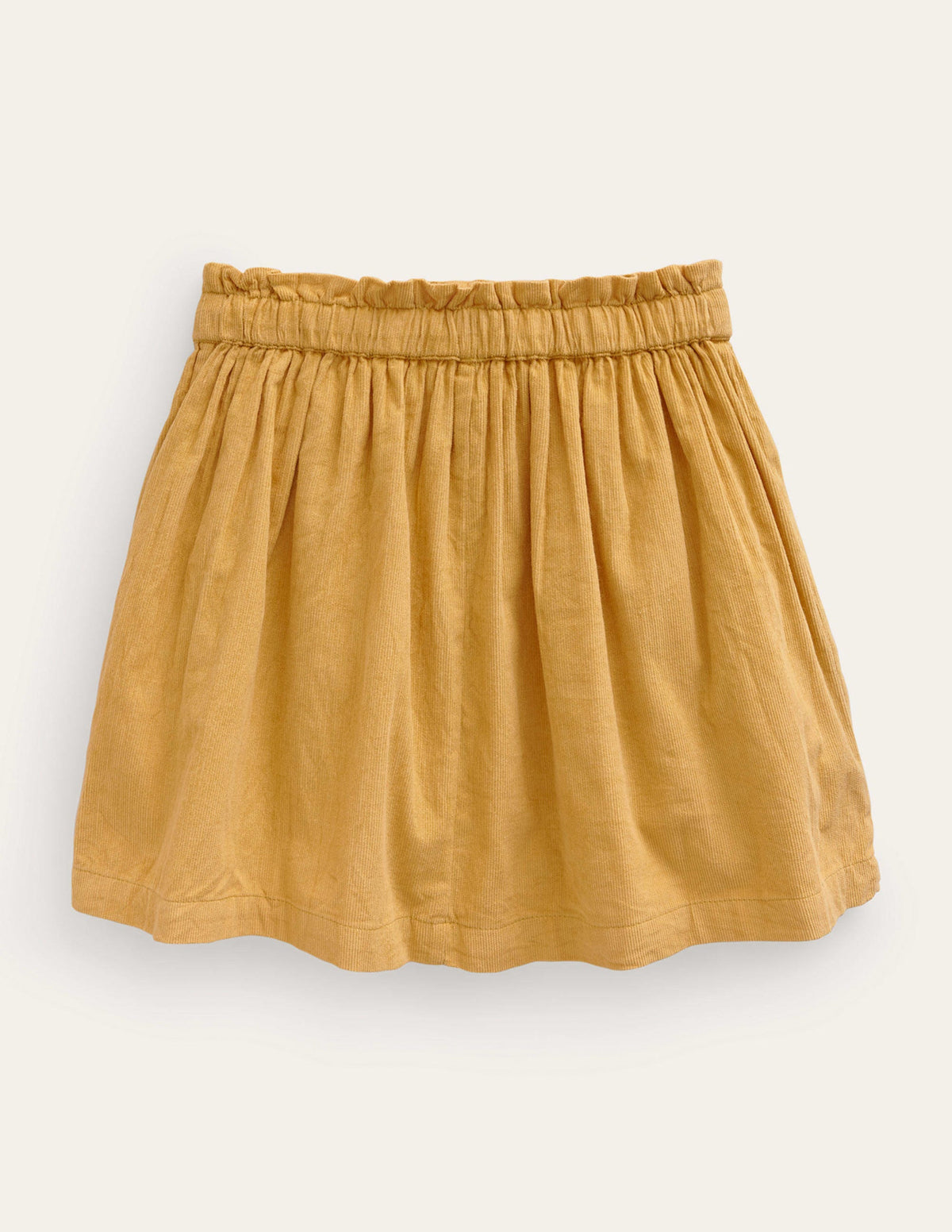 Appliqué Cord Skirt-Oil Yellow Woodland - Image 2