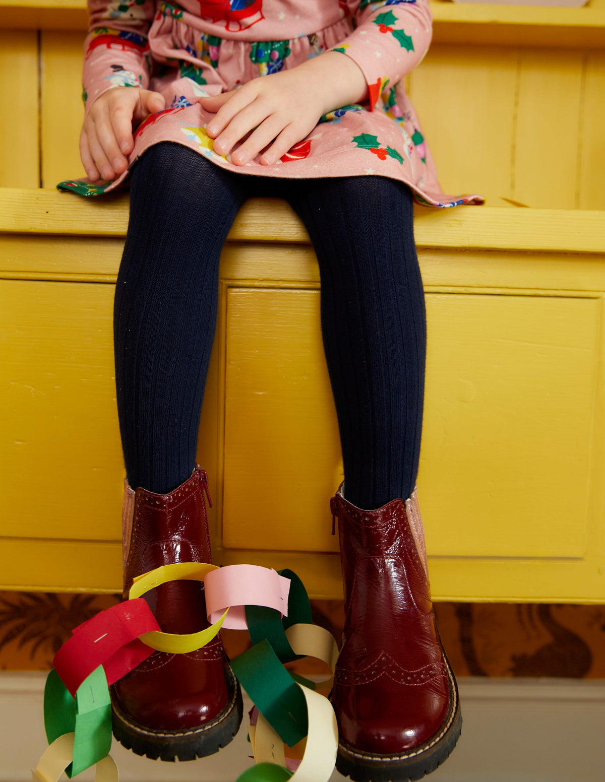 Leather Chelsea Boots-Burgundy Patent - Image 4