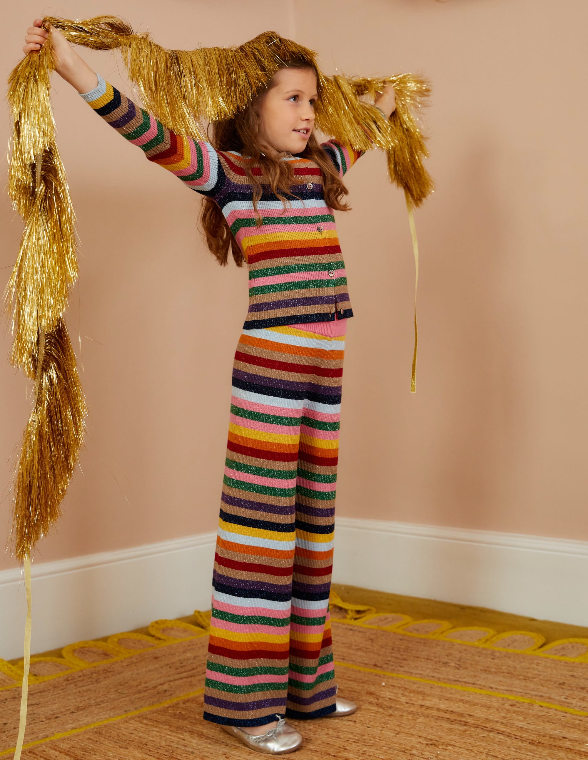 Sparkle Stripe Cardigan-Multi Sparkle Stripe - Image 4