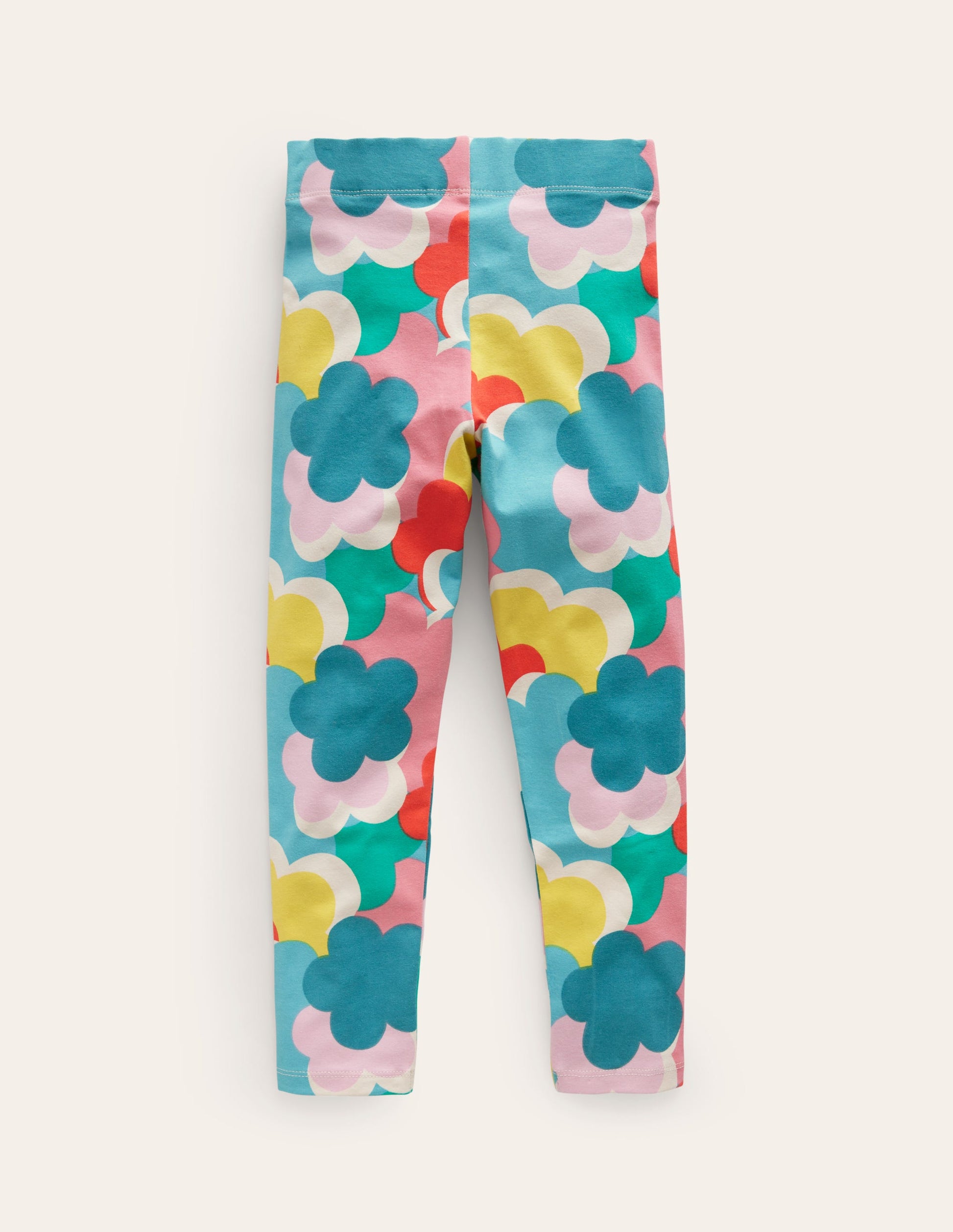 Fun Leggings-Multi Rainbow Clouds-2