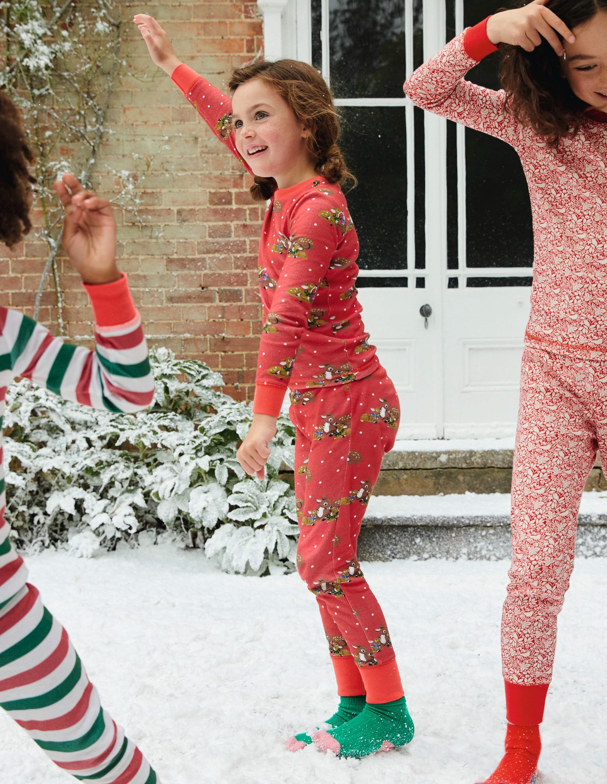 Snug Long John Pajamas-Rockabilly Red Deer-4