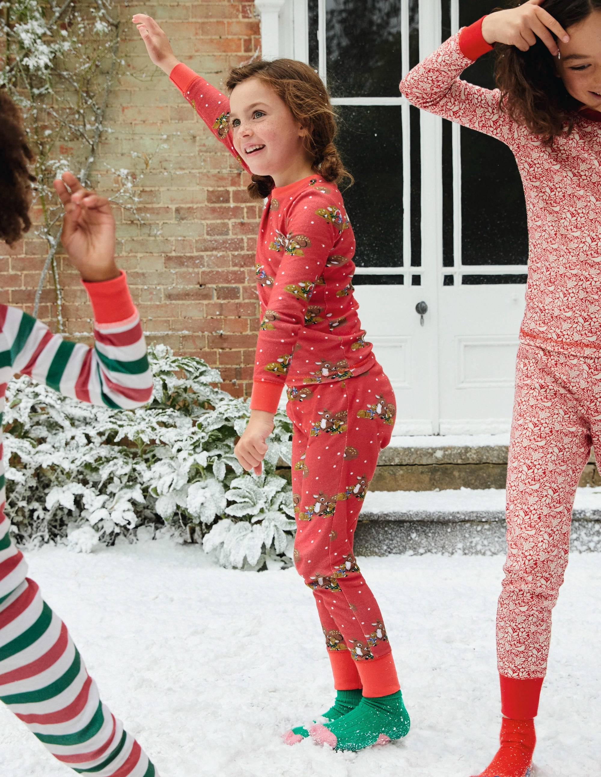 Snug Long John Pajamas-Rockabilly Red Deer - Image 4