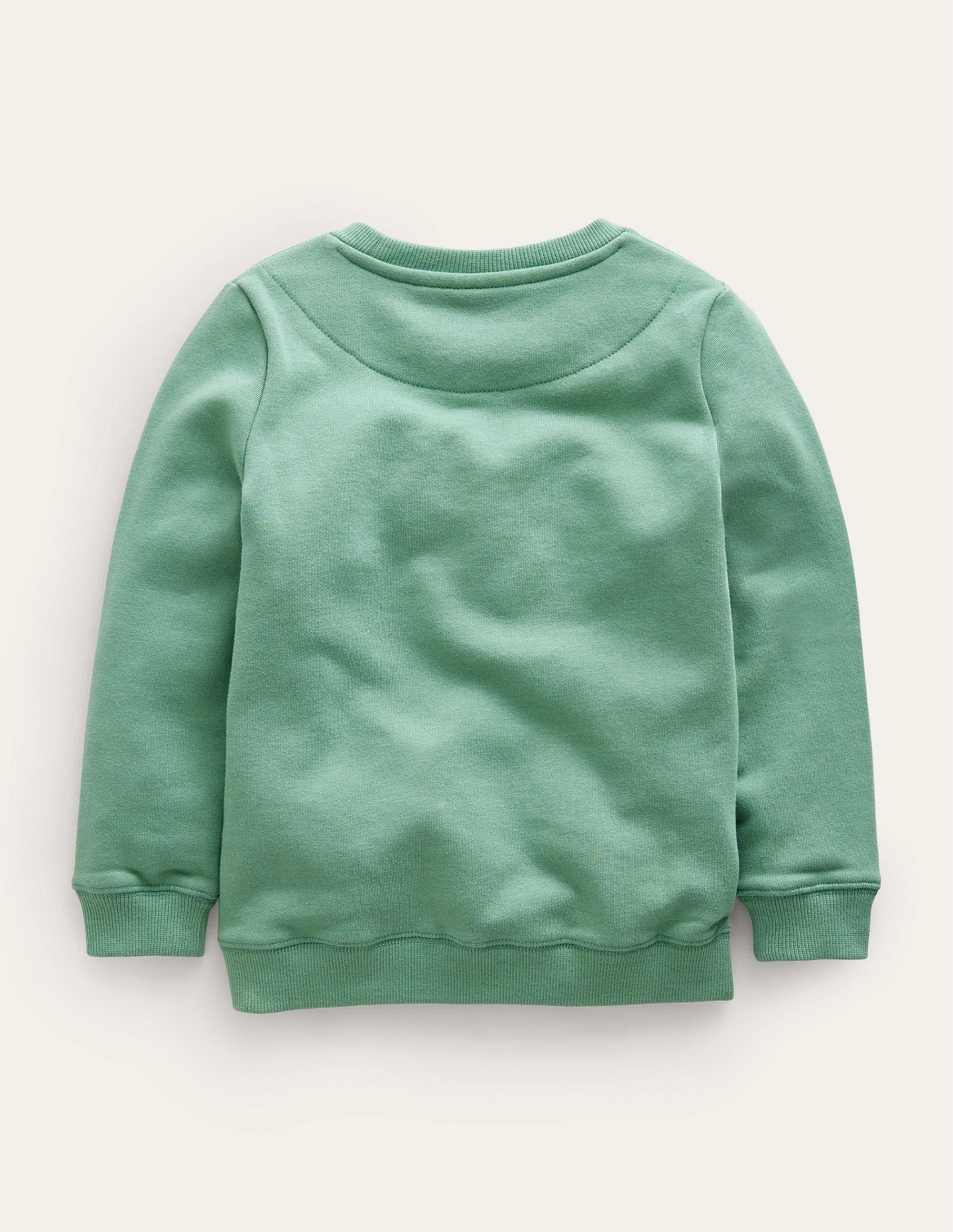Cosy Applique Sweatshirt-Csarite Green Festive Friends - Image 2