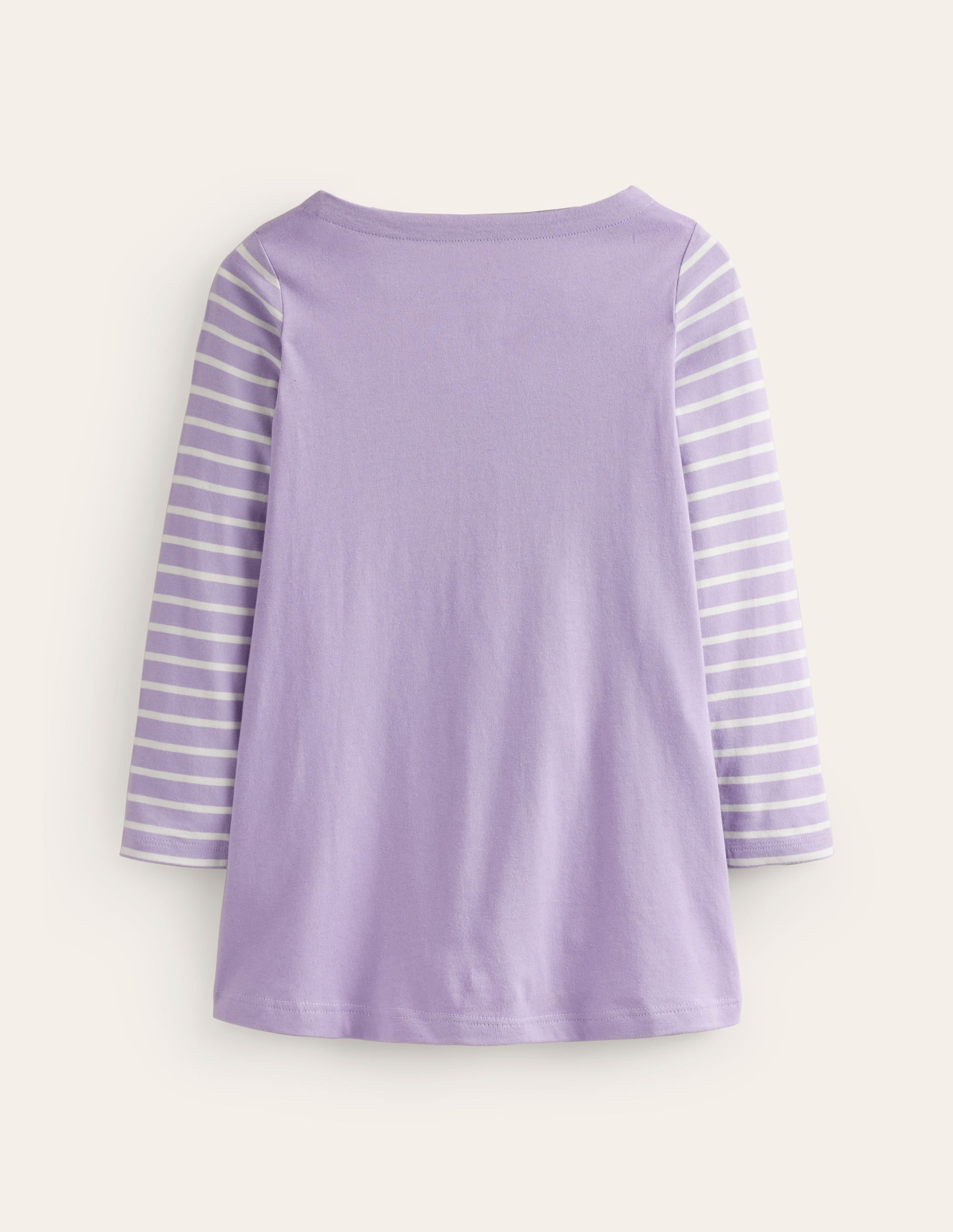 Appliqué Jersey Tunic-Pansy Purple - Image 2