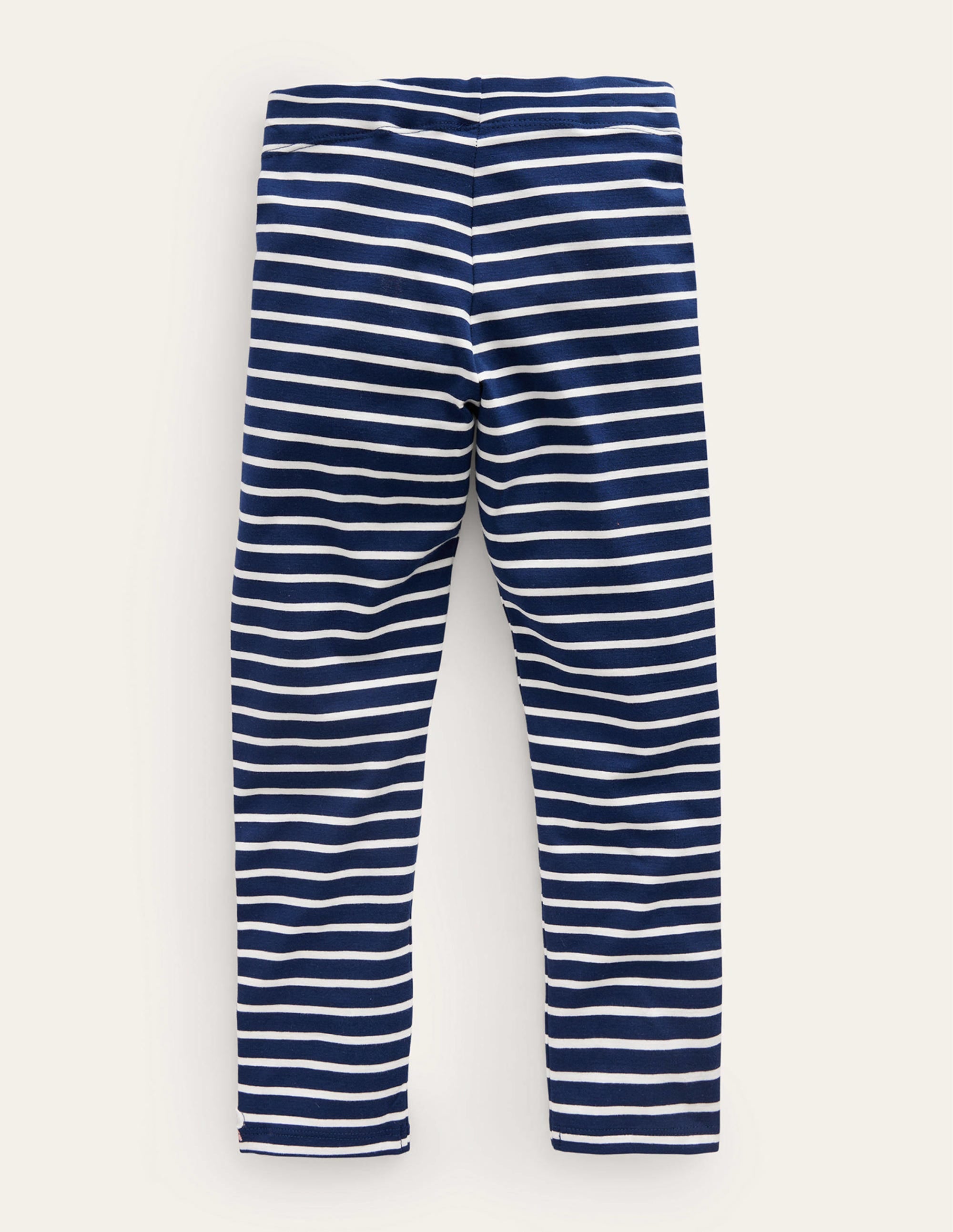 Appliqué Leggings-College Navy/Ivory Festive - Image 2