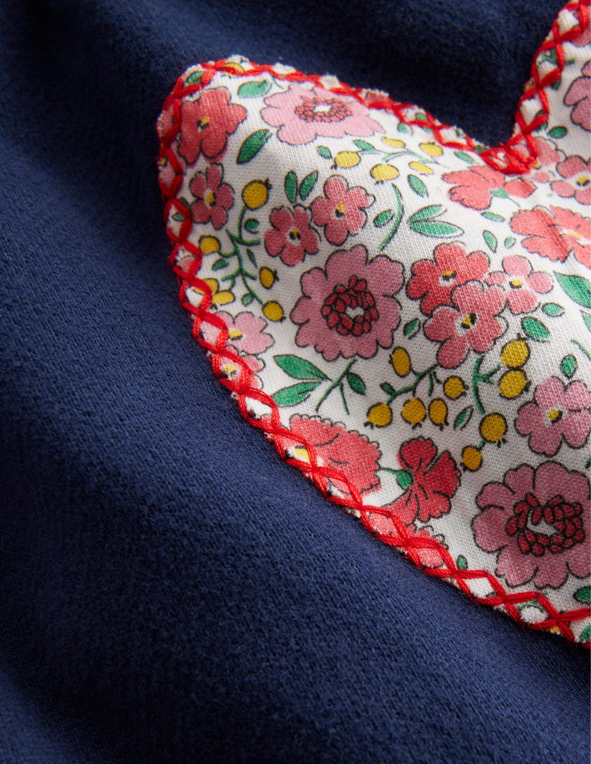 Appliqué Joggers-French Navy Hearts-3