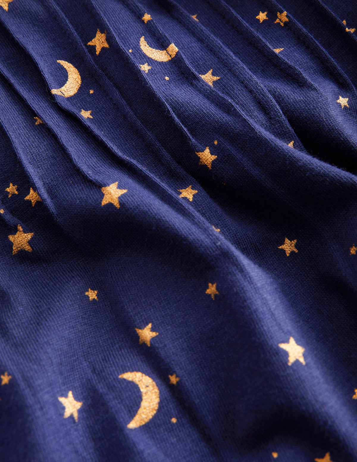 Collared Jersey Top-College Navy Twinkly Star-3