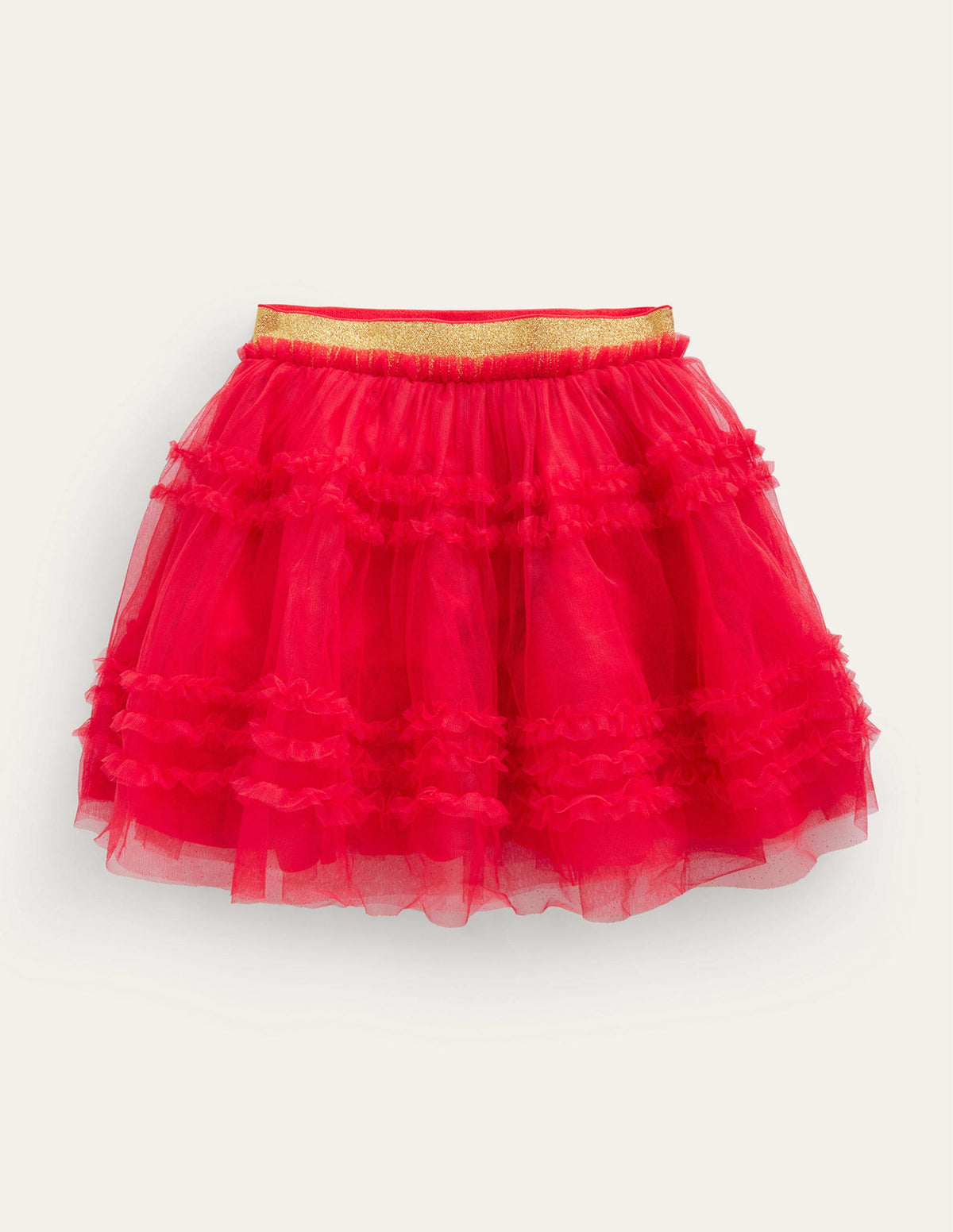 Tulle Party Skirt-Rockabilly Red - Image 1