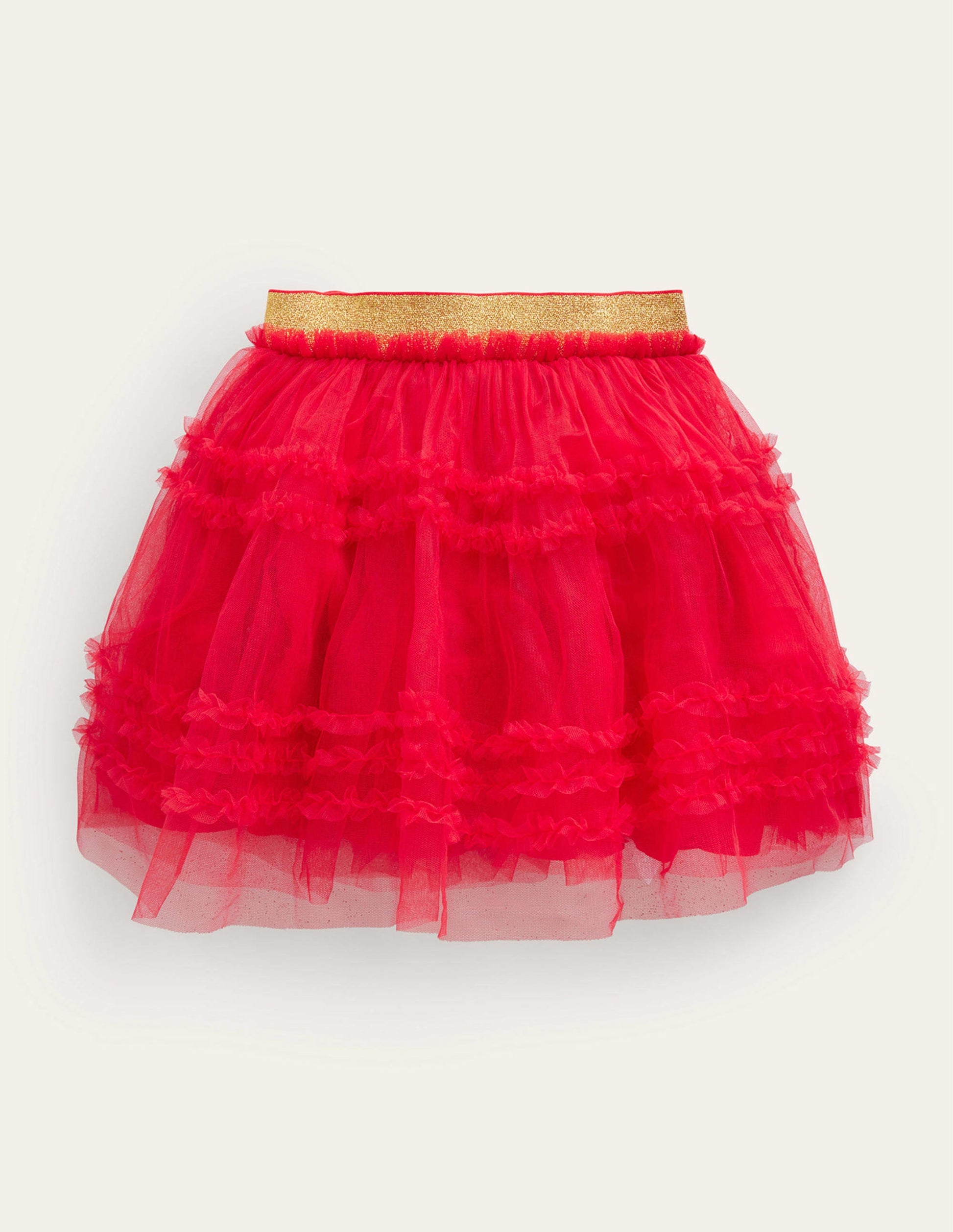 Tulle Party Skirt-Rockabilly Red-2