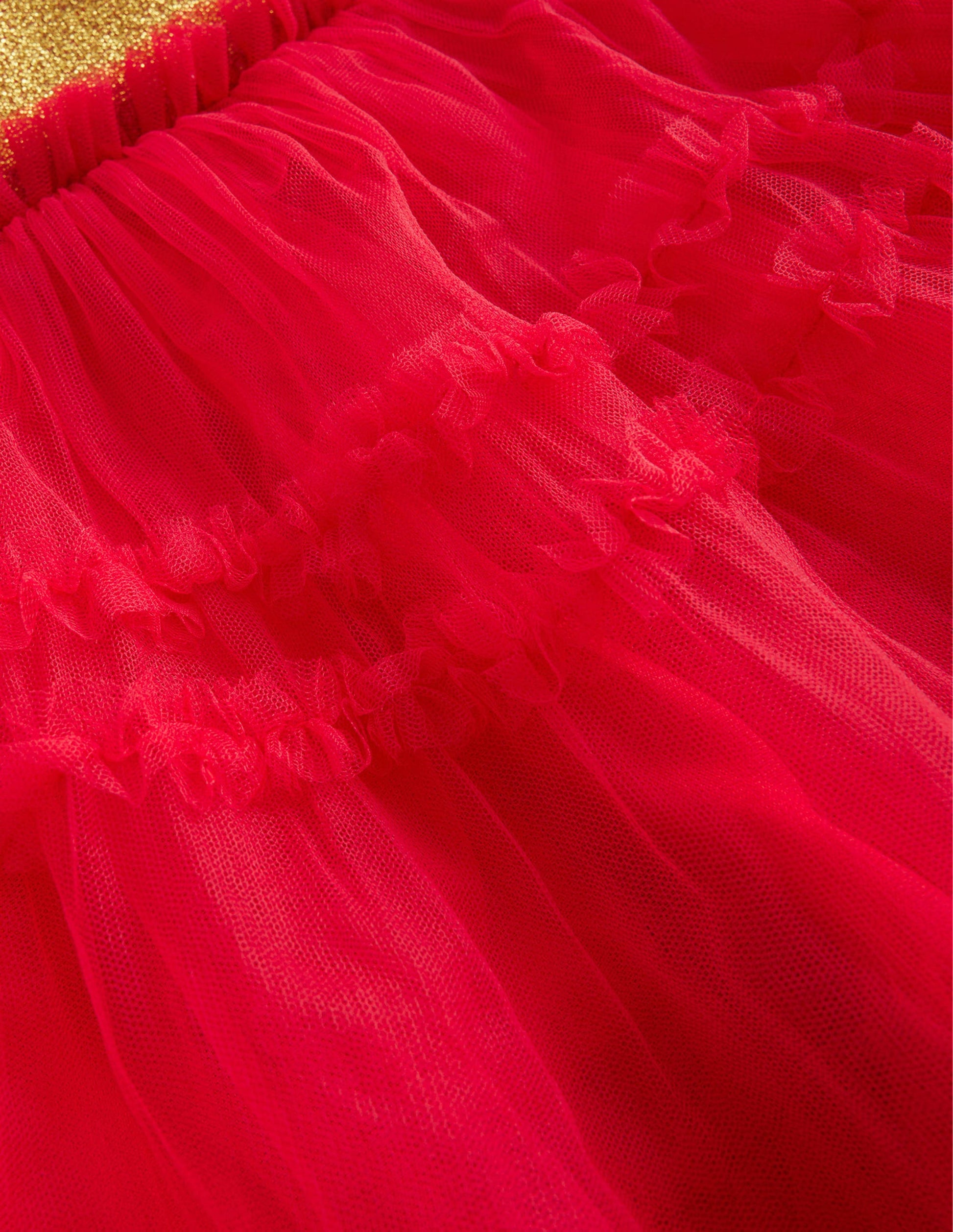 Tulle Party Skirt-Rockabilly Red-3