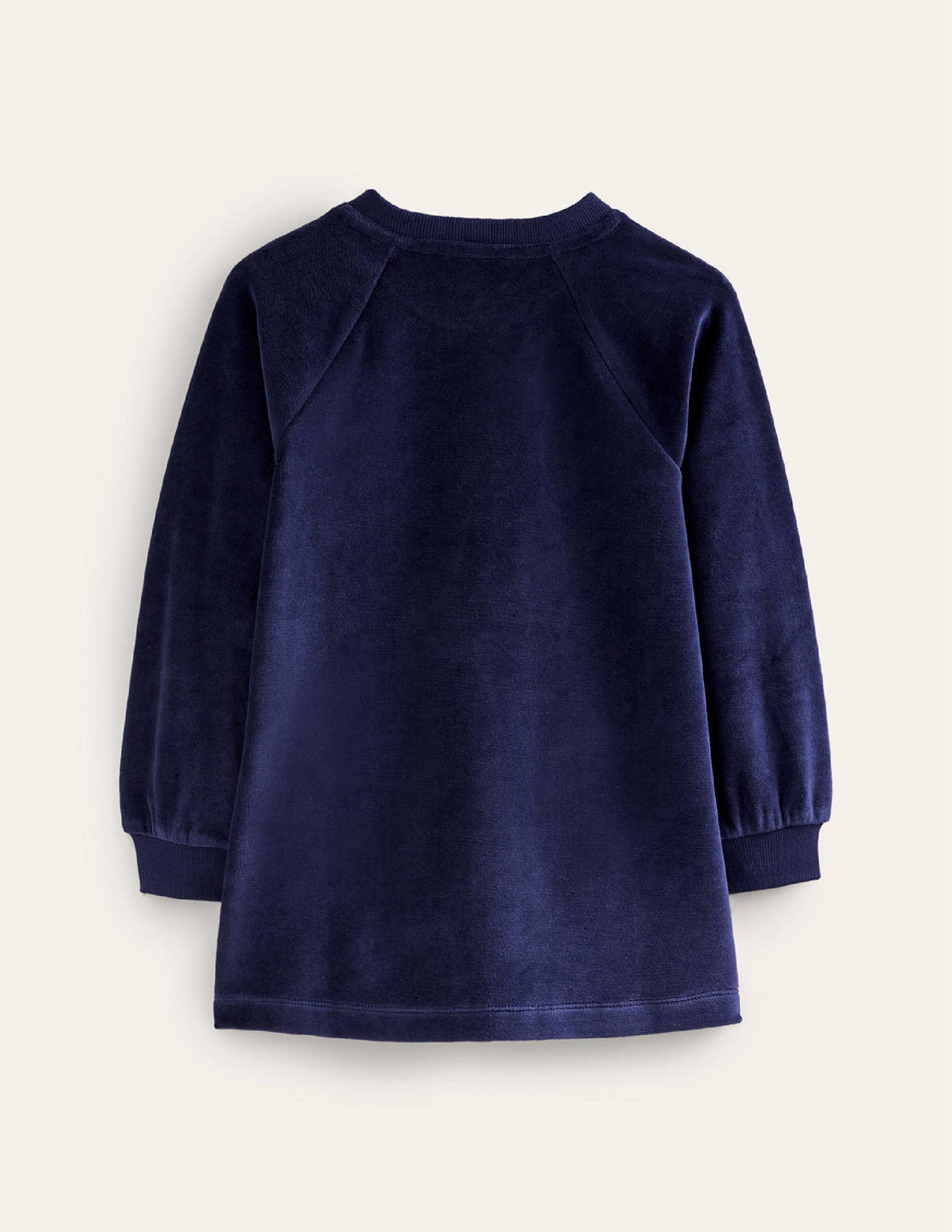 Velour Heart Pocket Tunic-College Navy-2