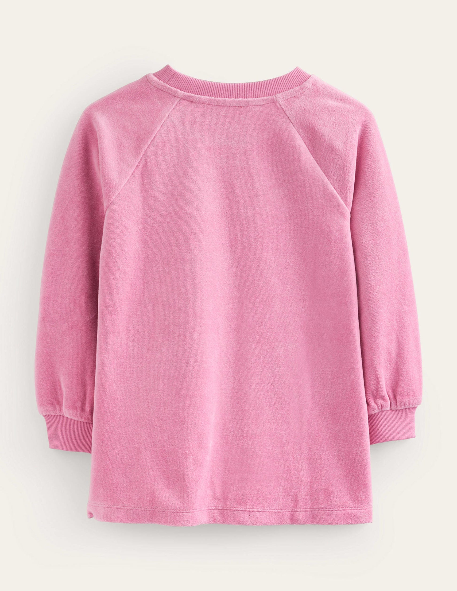 Velour Heart Pocket Tunic-Almond Pink-2