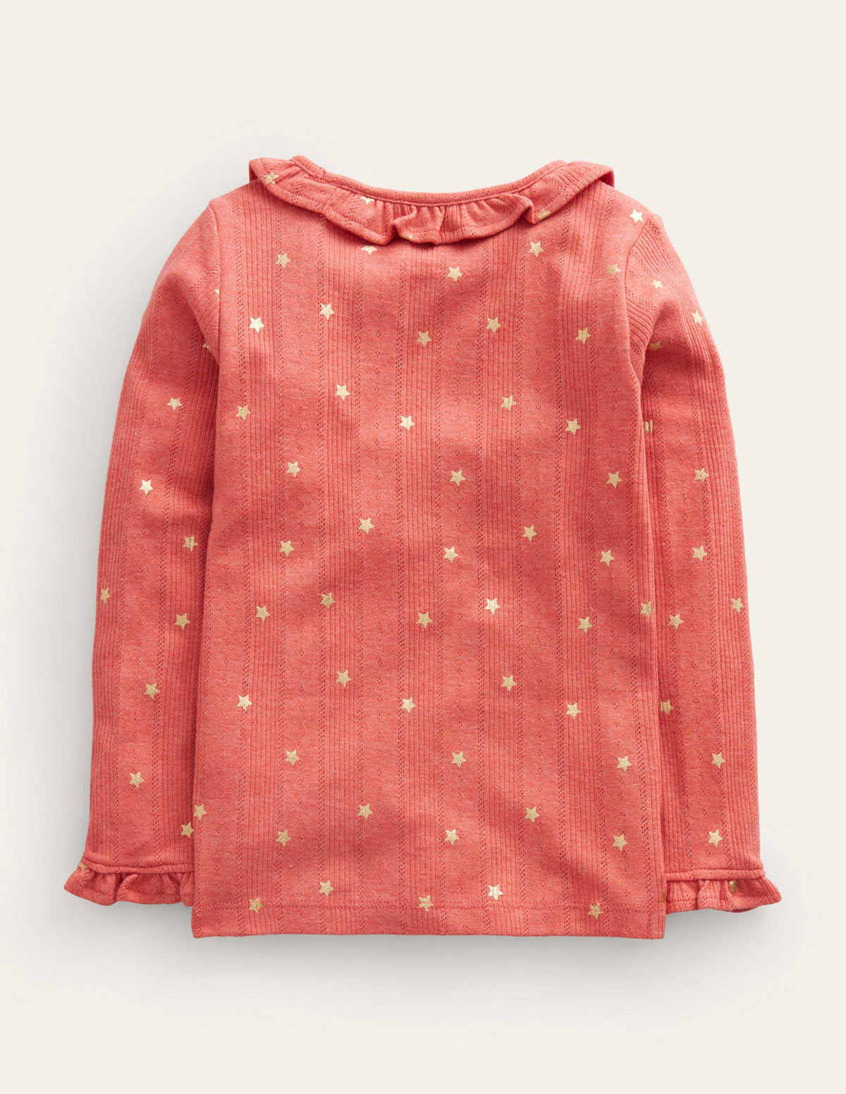 Ruffle Sparkle Pointelle-Peppadew Gold Star-2