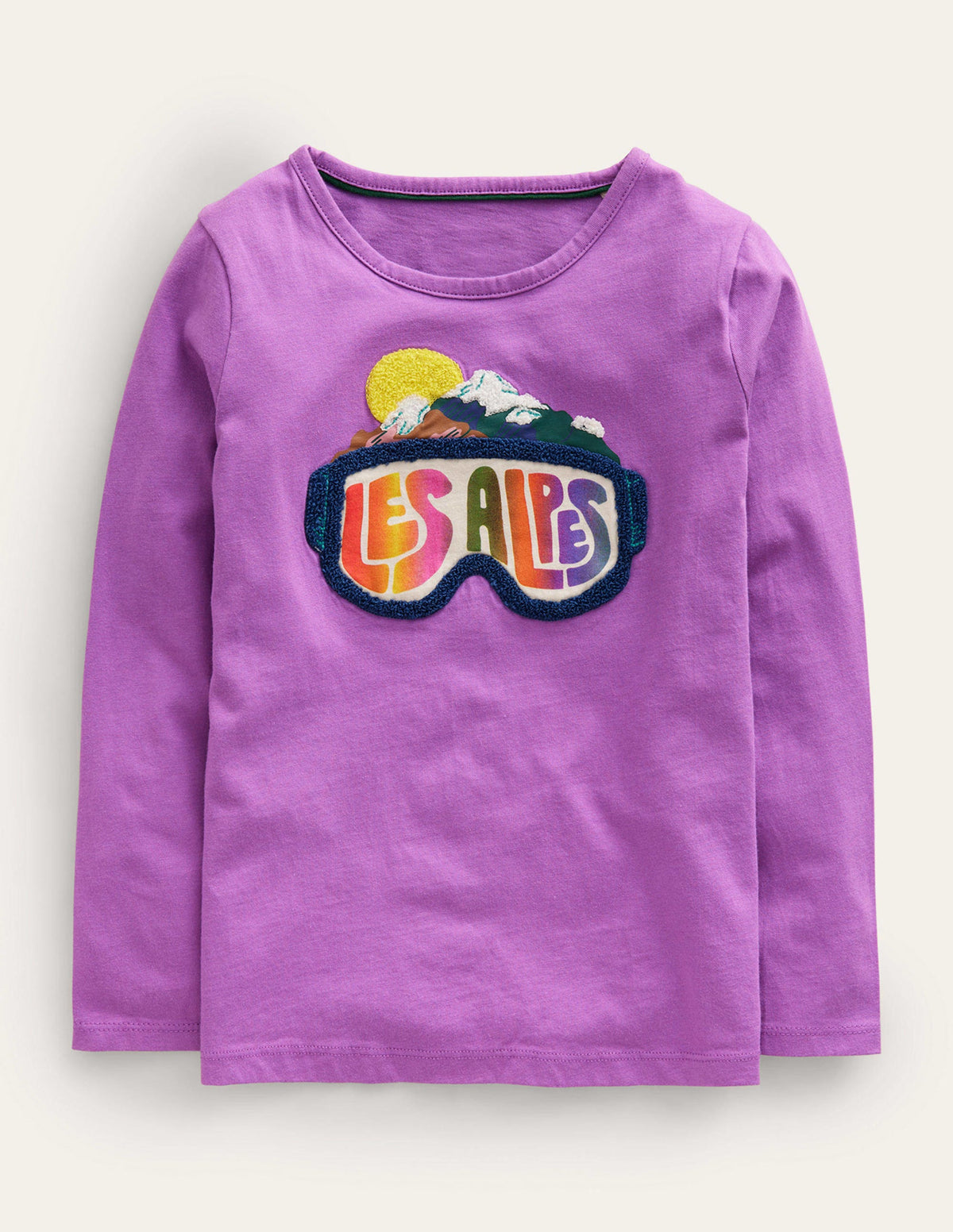 Boucle Logo T-shirt-Wisteria Purple Les Alpes - Image 1