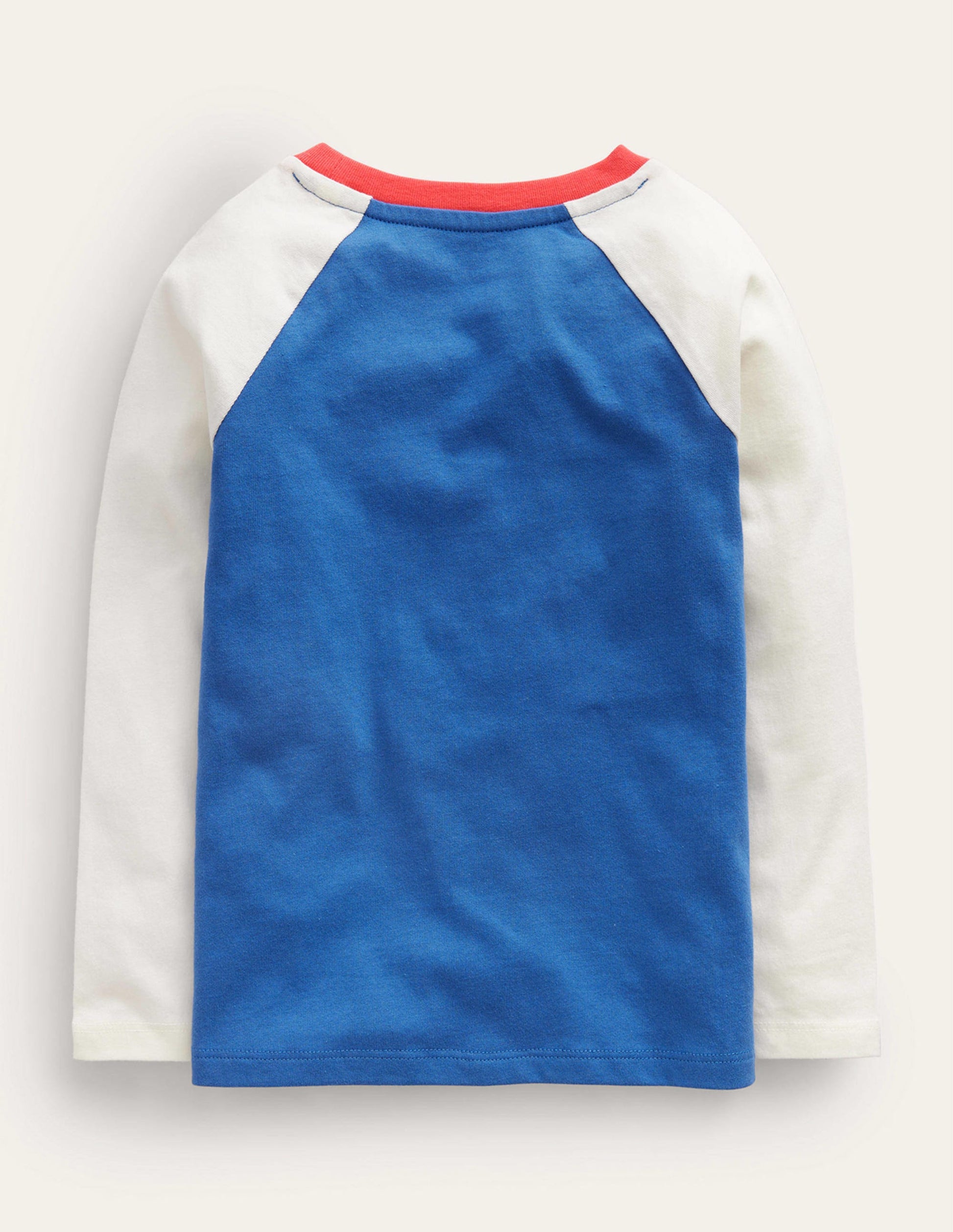 Printed Raglan T-Shirt-Delft Blue Polar Bear-2