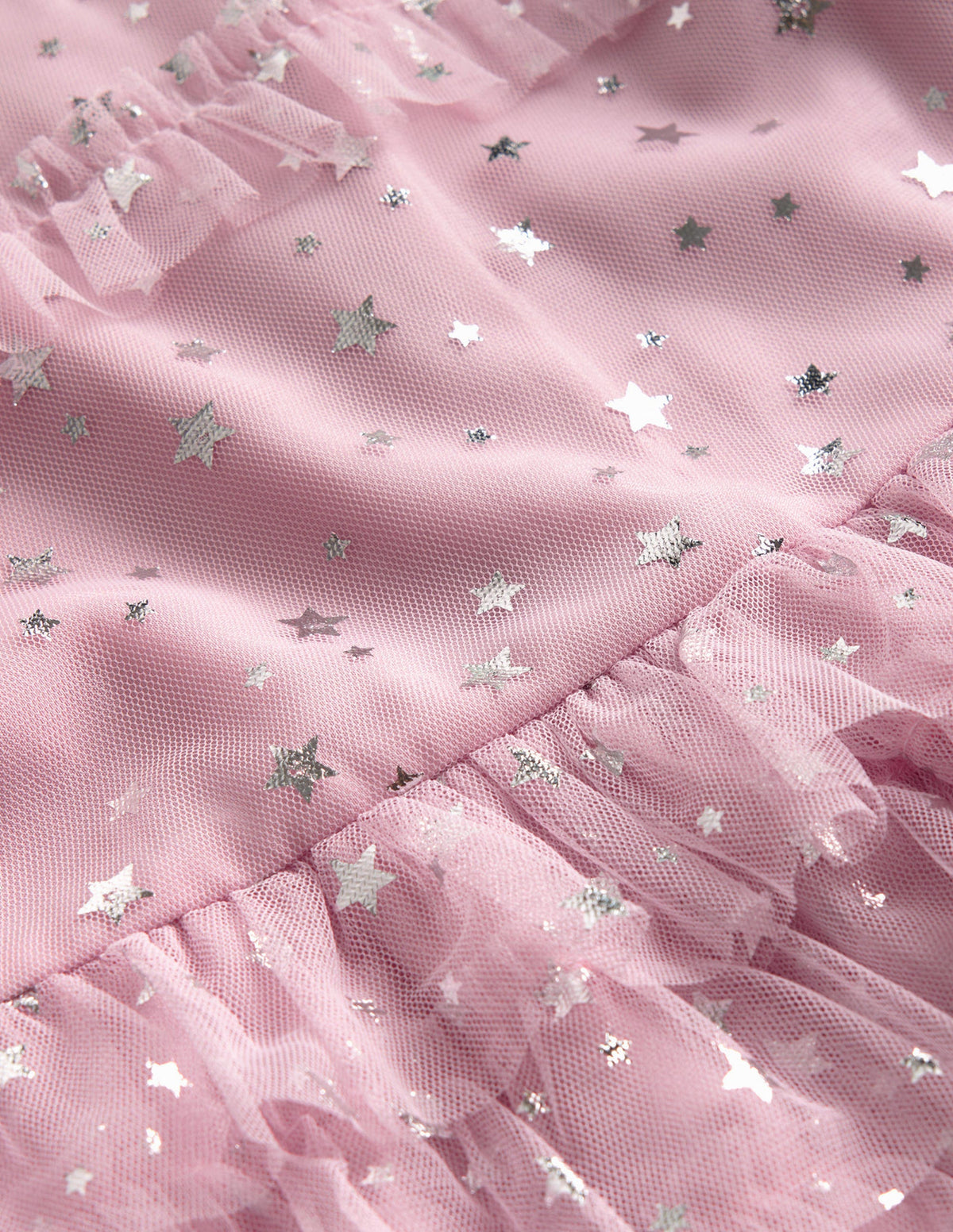 Ruffle Tulle Star Dress-French Pink - Image 3