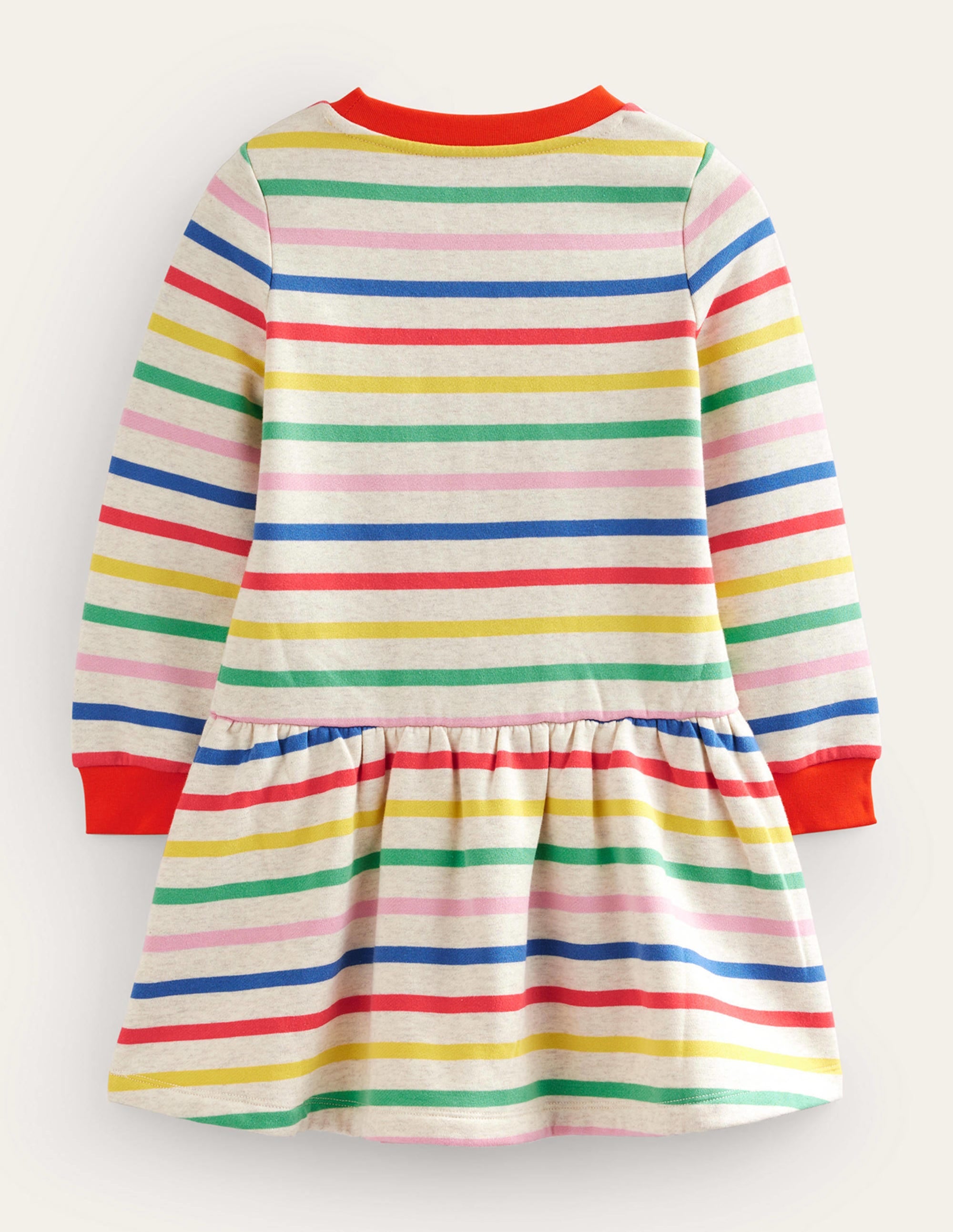 Cosy Printed Sweatshirt Dress-Multi Stripe - Image 2