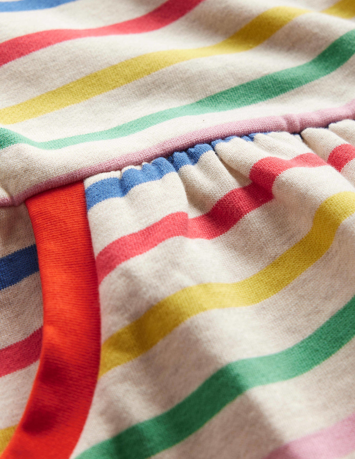 Cosy Printed Sweatshirt Dress-Multi Stripe-3