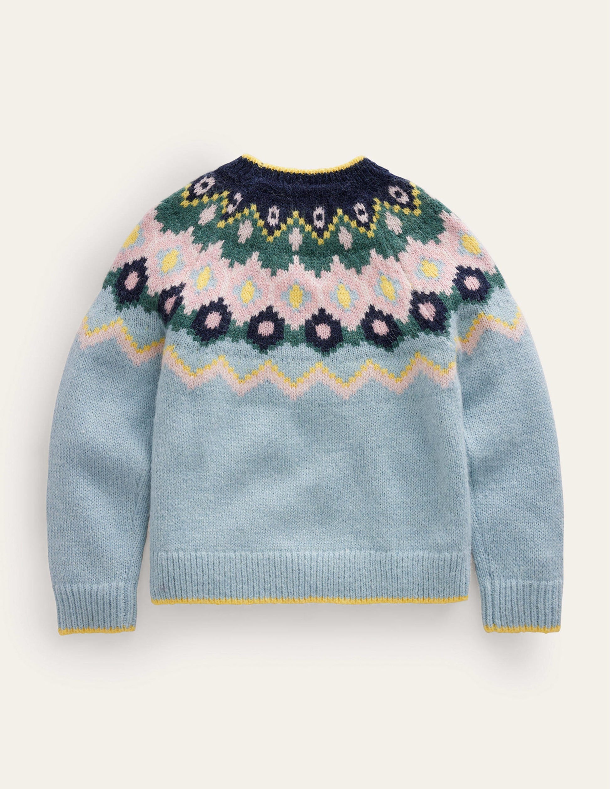 Cosy Fair Isle Sweater-Dusk Blue-2