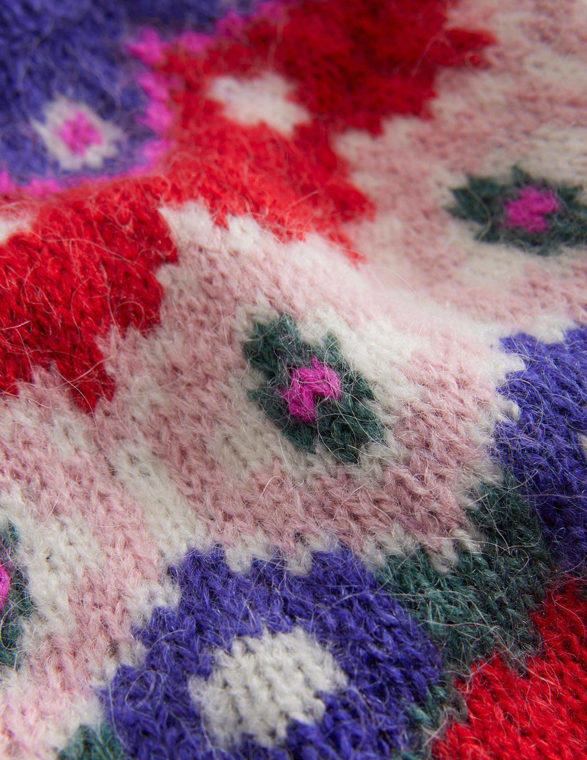 Cosy Fair Isle Sweater-Jam Red-3