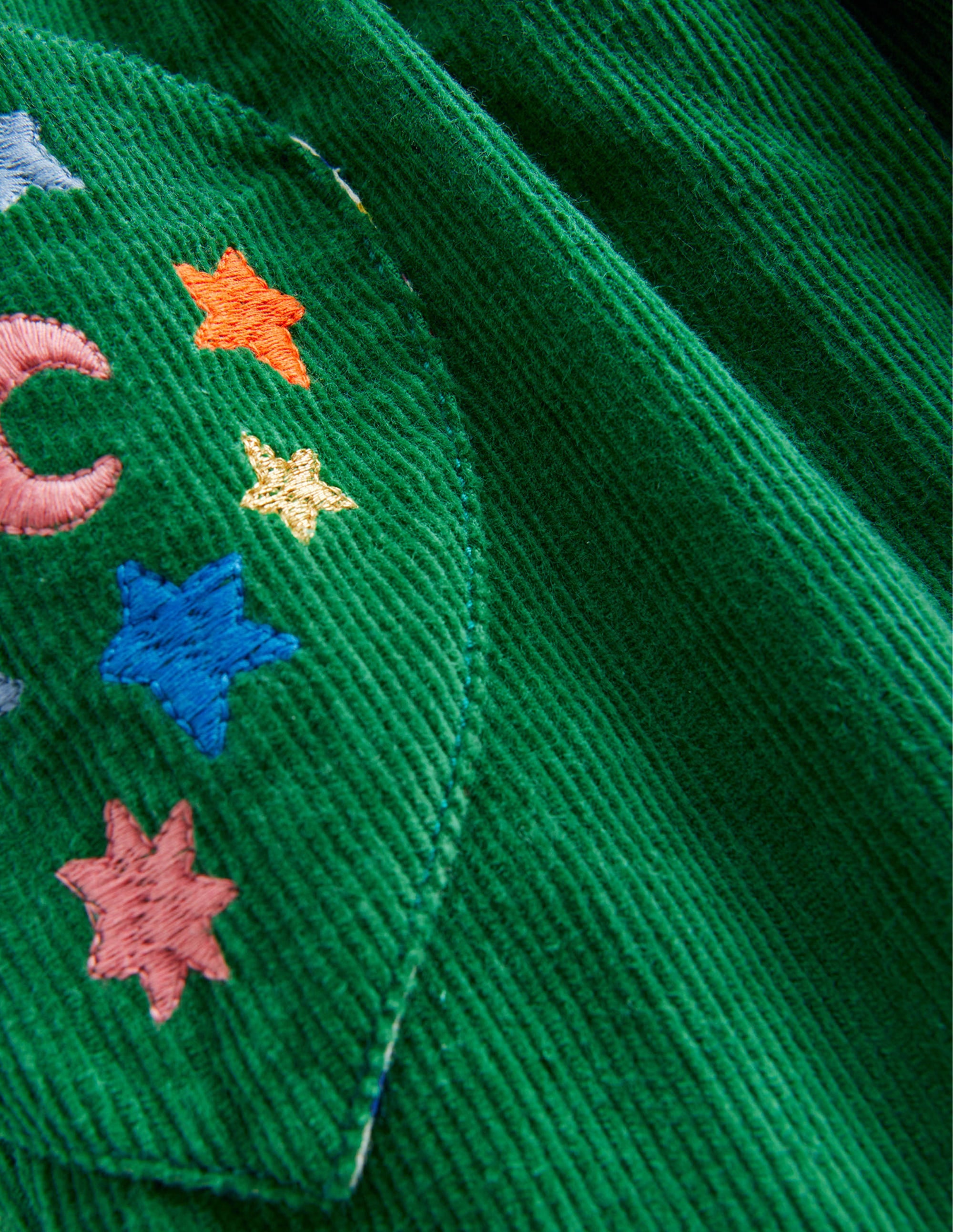 Lined Pull-on Cord Pants-Deep Green - Image 3
