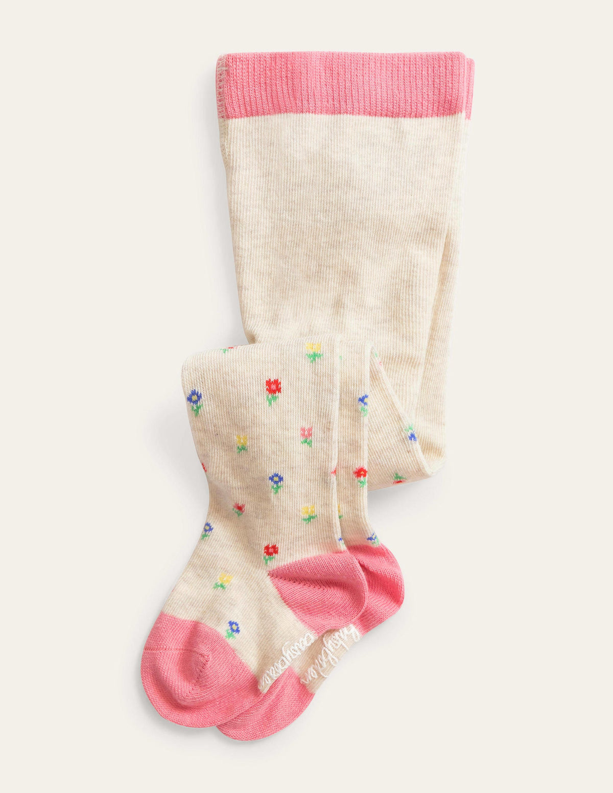 Everyday Tights-Ivory Floral - Image 1