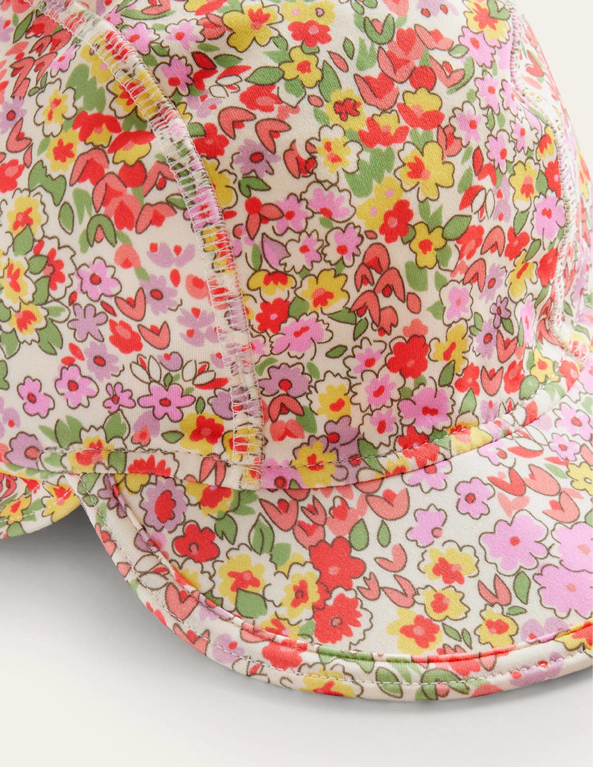 Printed Sun-Safe Swim Hat-Multi Spring Time Floral-2