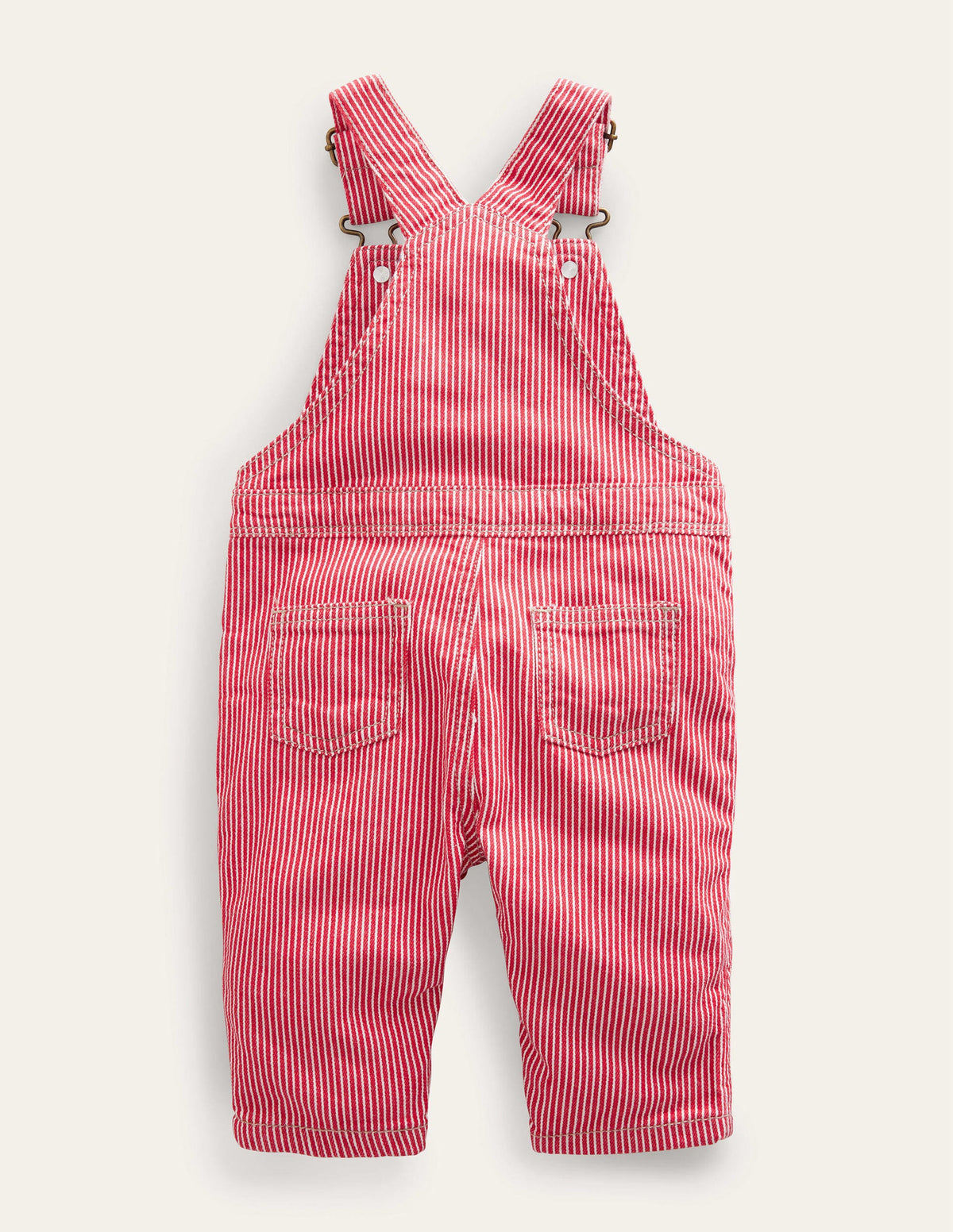Patch Pocket Overalls-Rockabilly Red Ticking-2