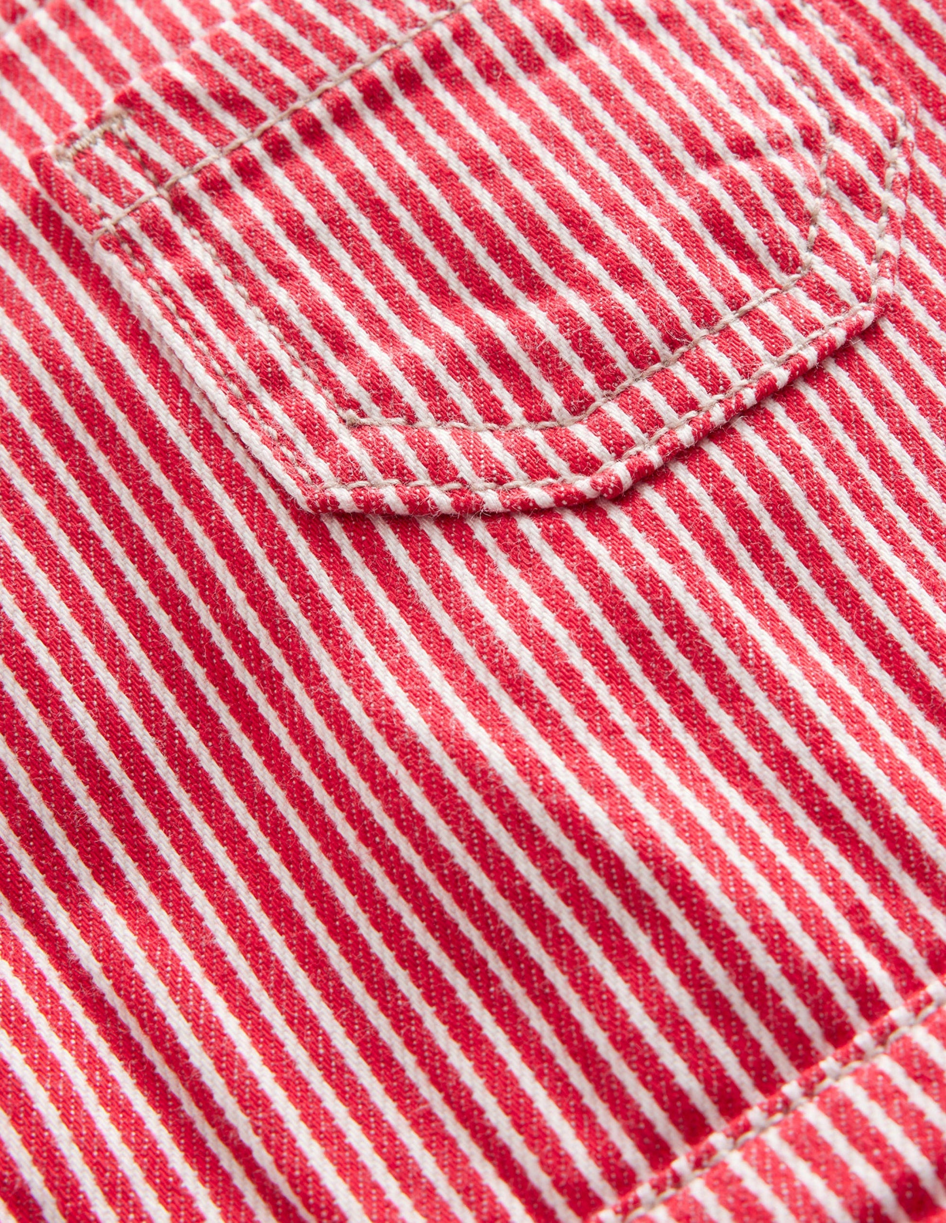 Patch Pocket Overalls-Rockabilly Red Ticking-3