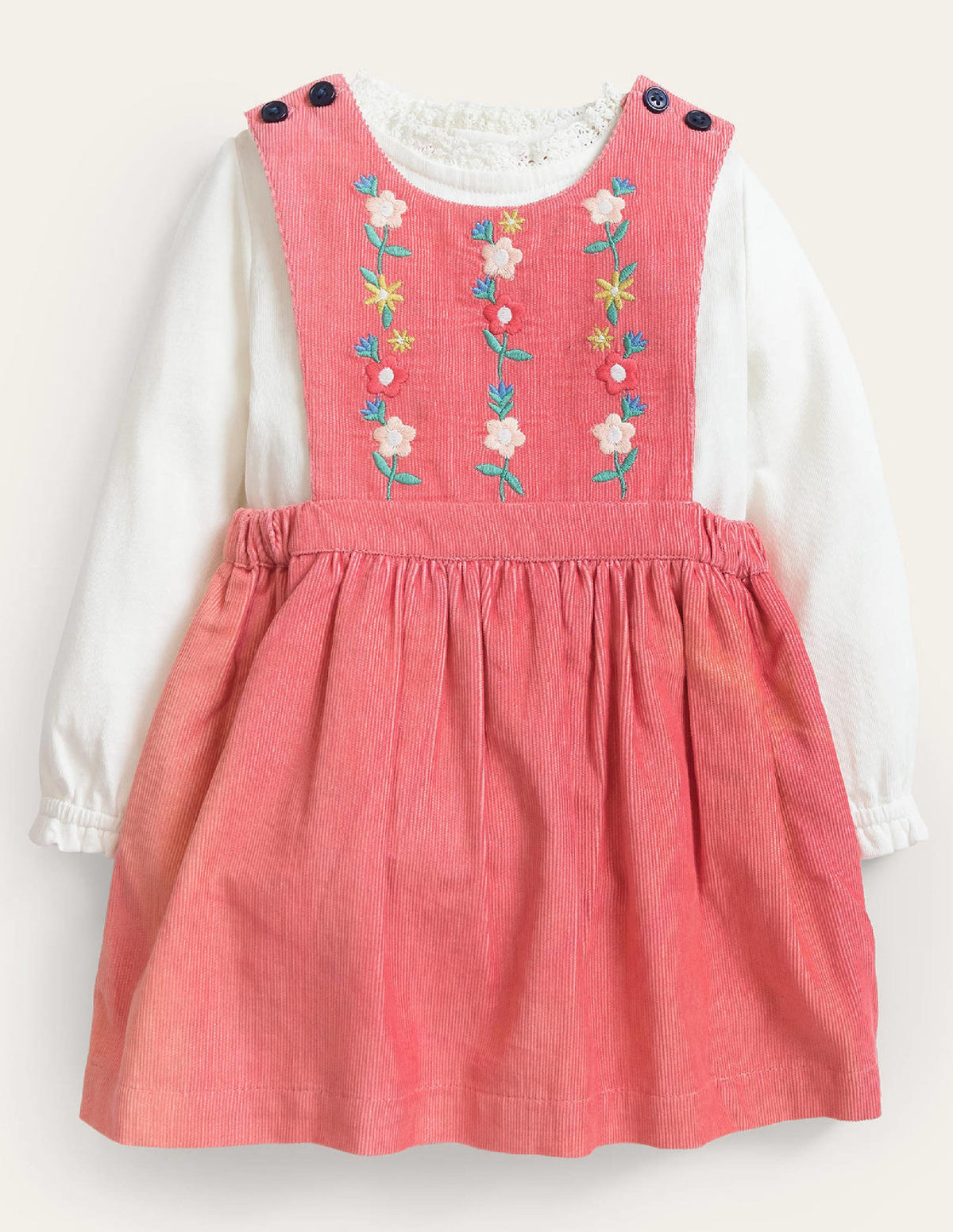 Woven Pinnie Set-Crab Apple Red-1