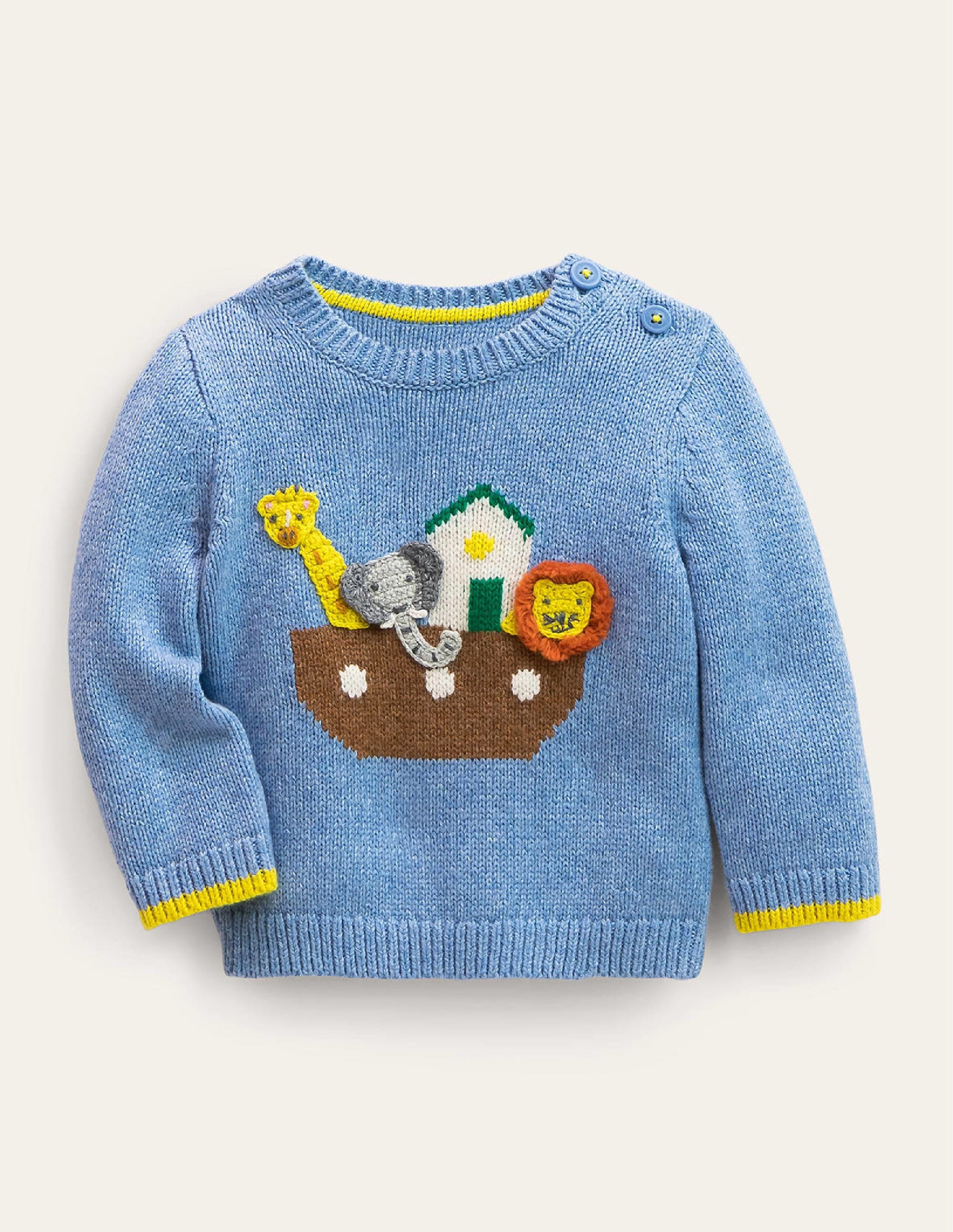 Fun Knitted Sweater-Brunnera Blue - Image 1