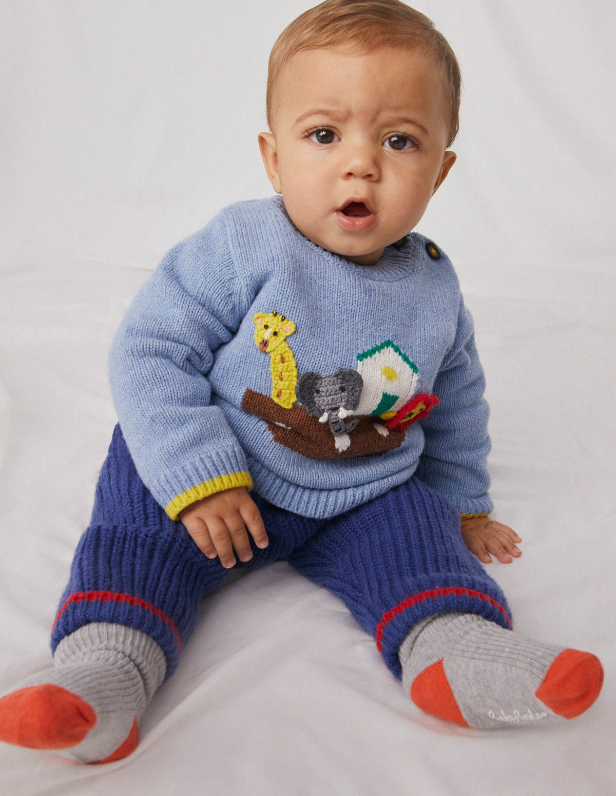 Fun Knitted Sweater-Brunnera Blue-4