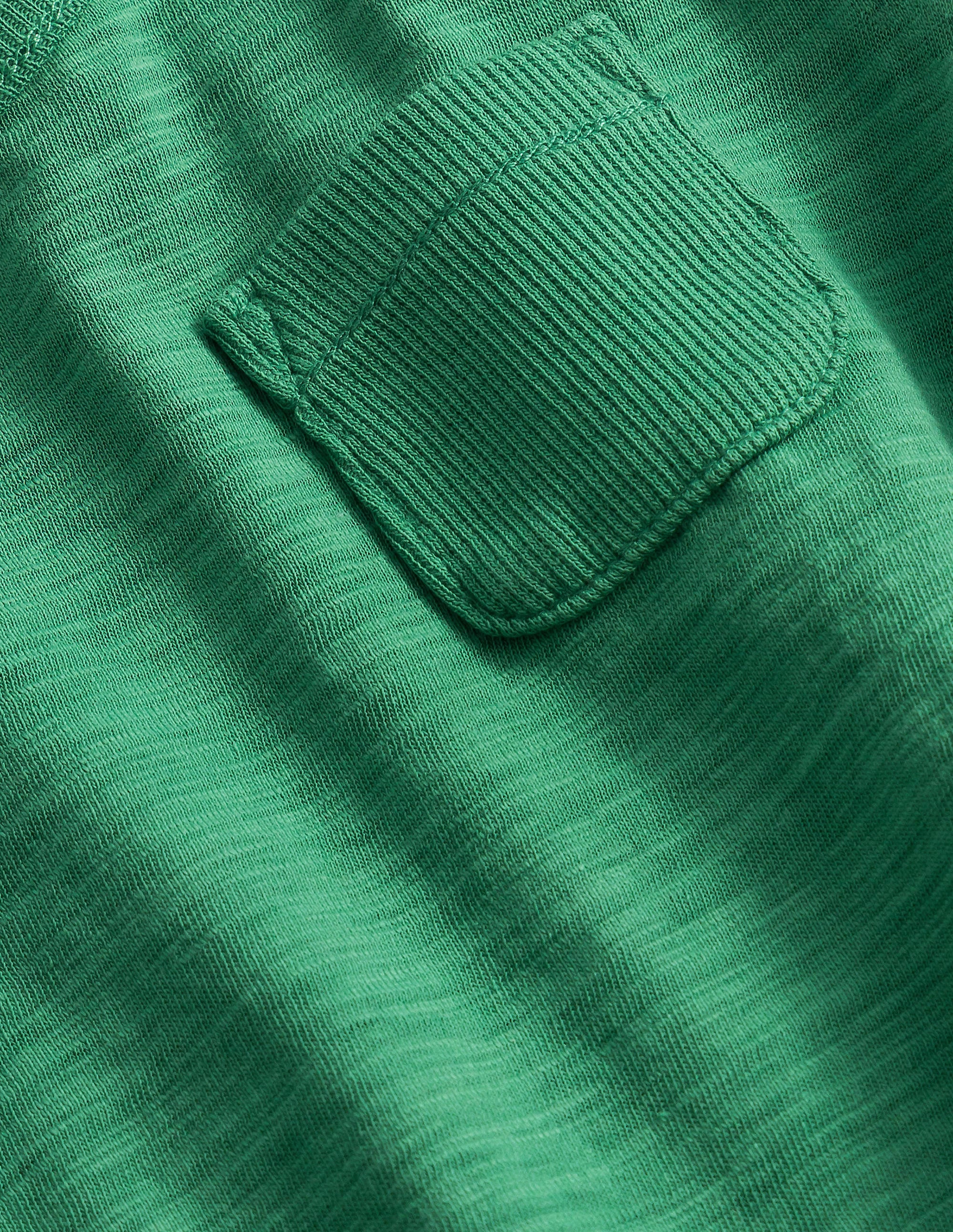 Garment Wash T-Shirt-Deep Grass Green - Image 3
