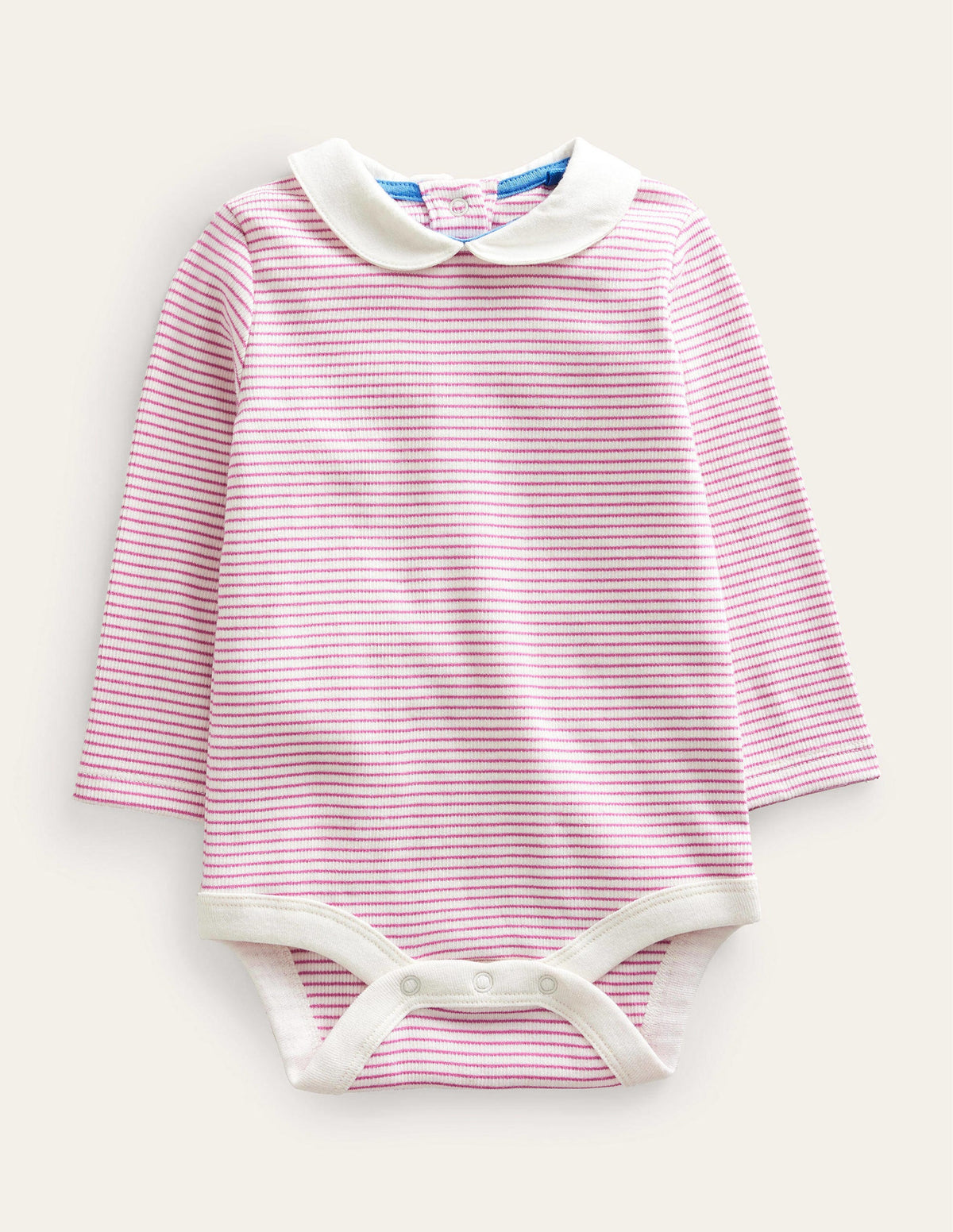 Ribbed Body-Ivory/Pink - Image 1