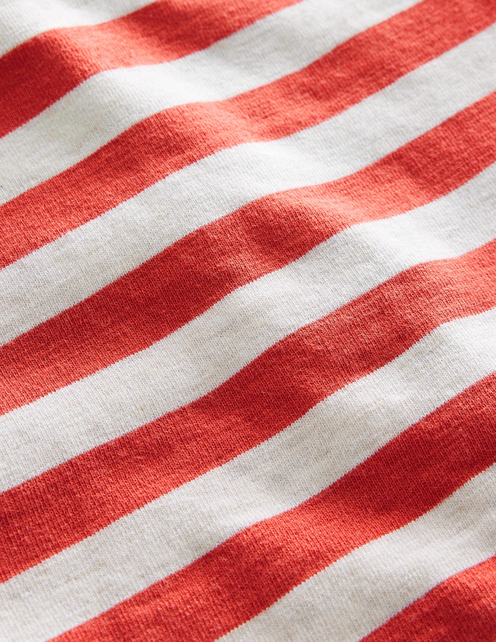 Stripy Sweatshirt-Oatmeal/Red - Image 3