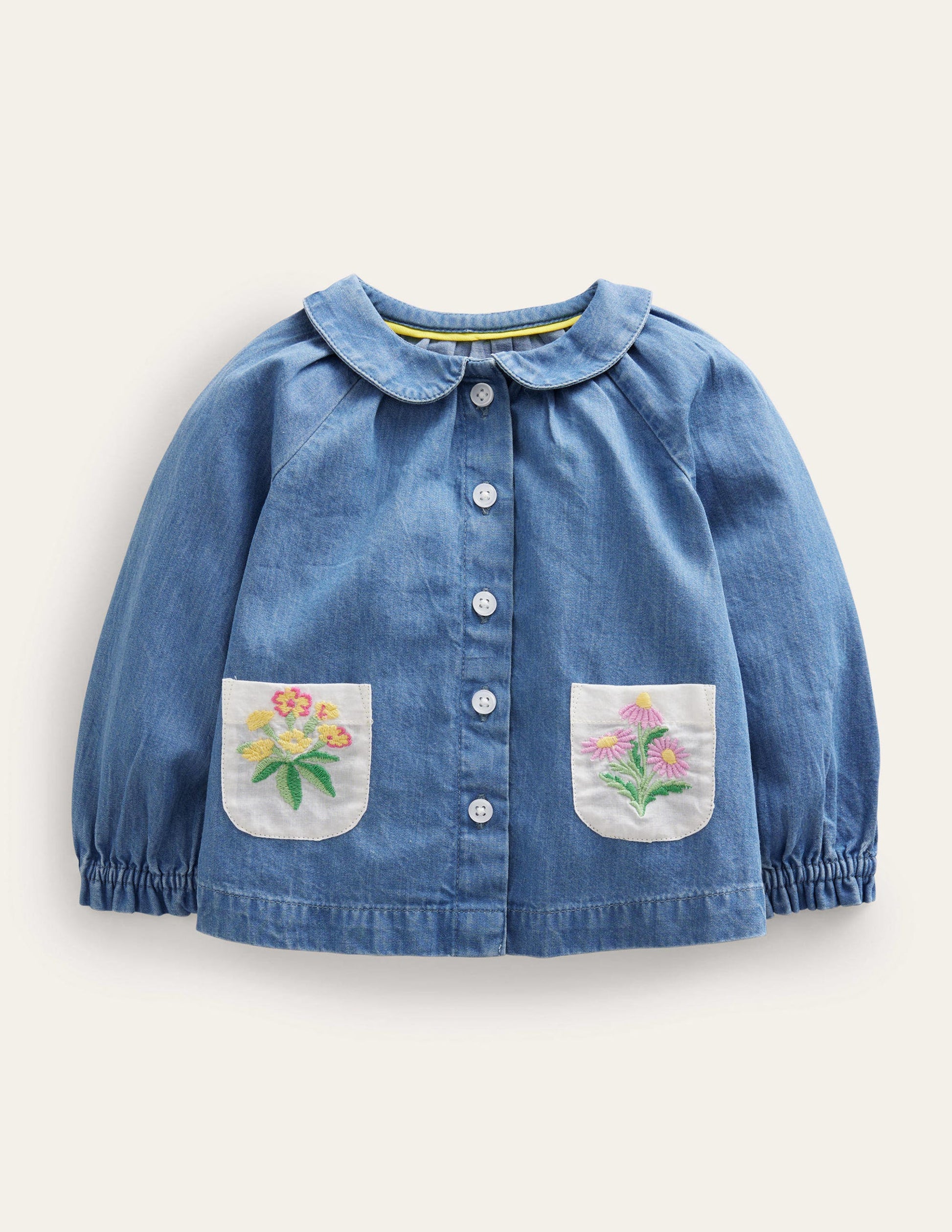 Chambray Collar Top-Mid Chambray-1