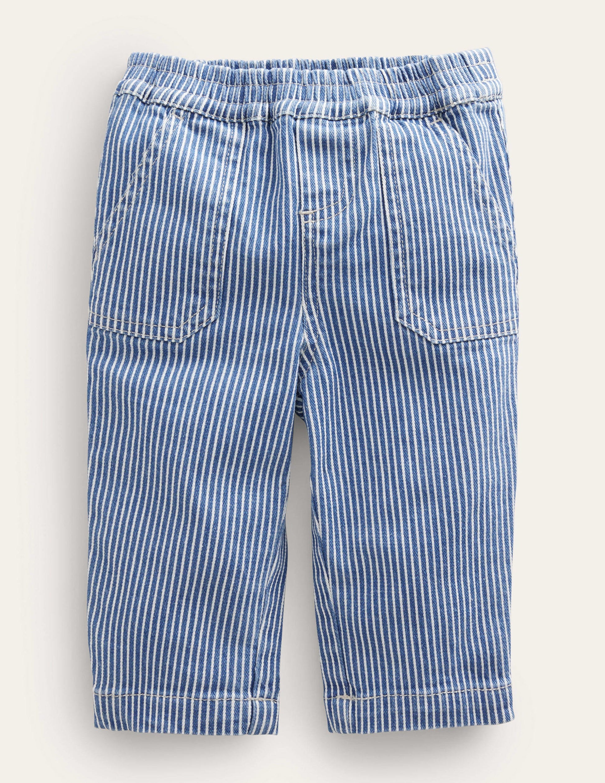Woven Bottoms-Penzance Blue/ Ivory-1