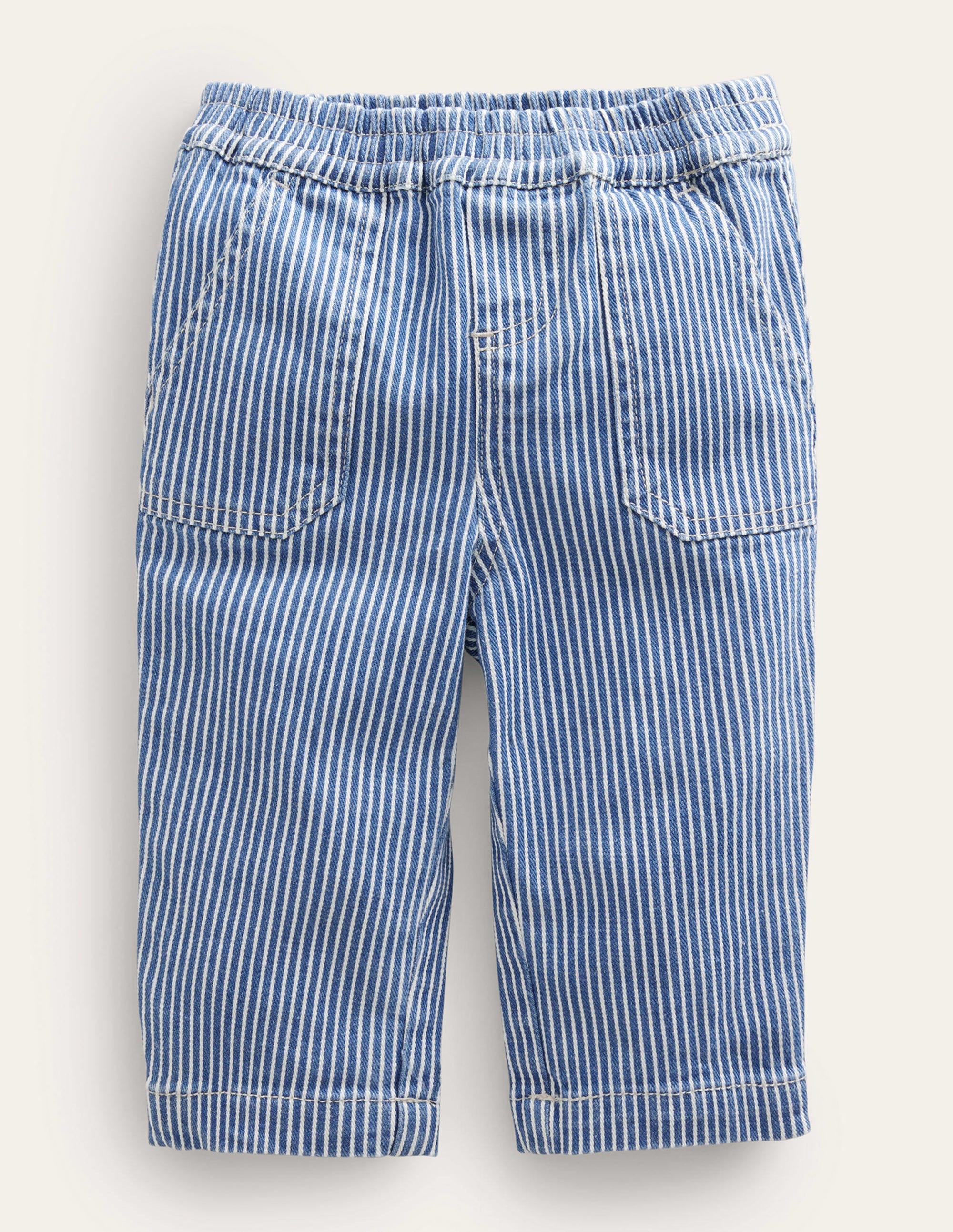 Woven Bottoms-Penzance Blue/ Ivory - Image 1