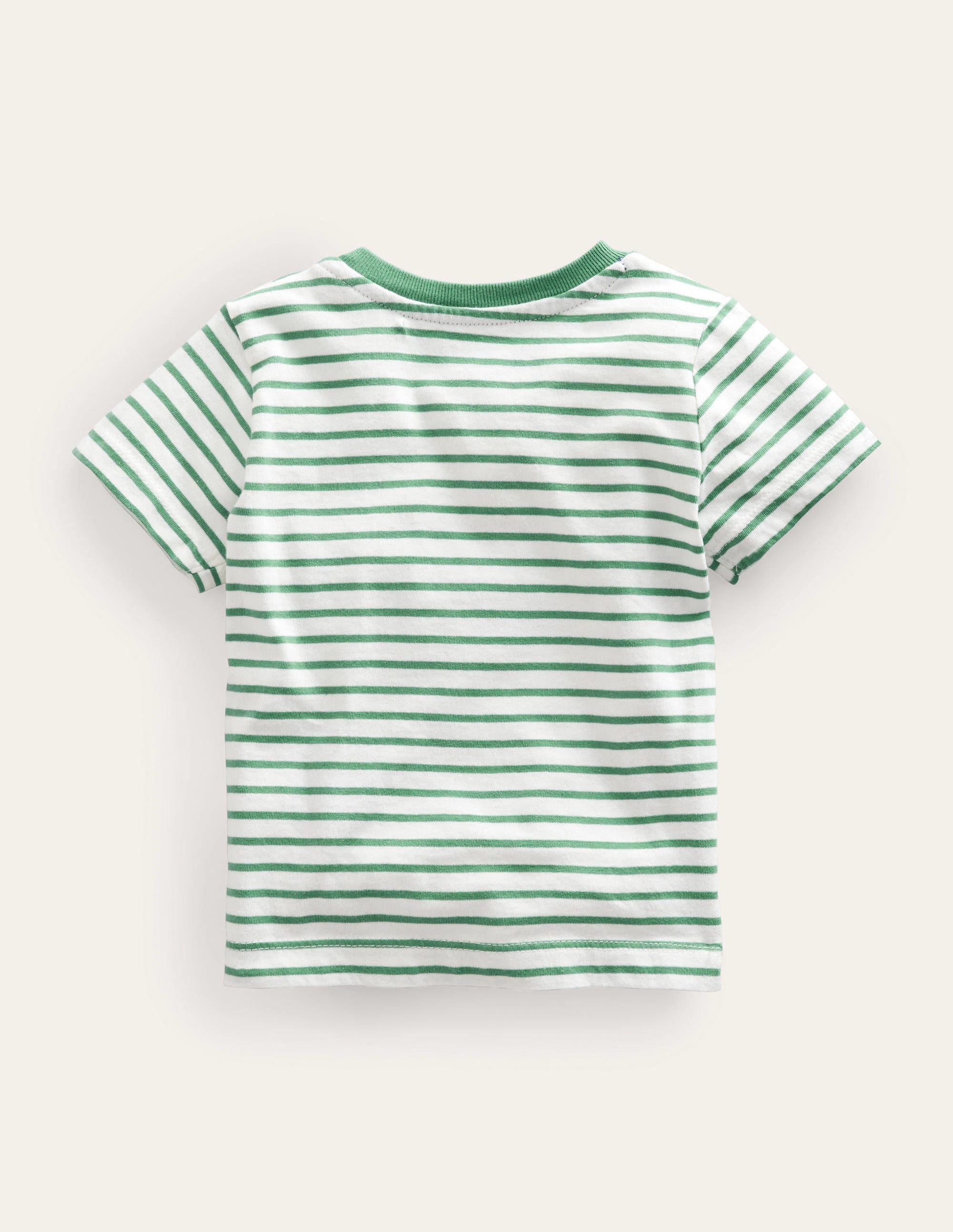 Embroidered Graphic T-shirt-Ivory/Csarite Green Bee - Image 2