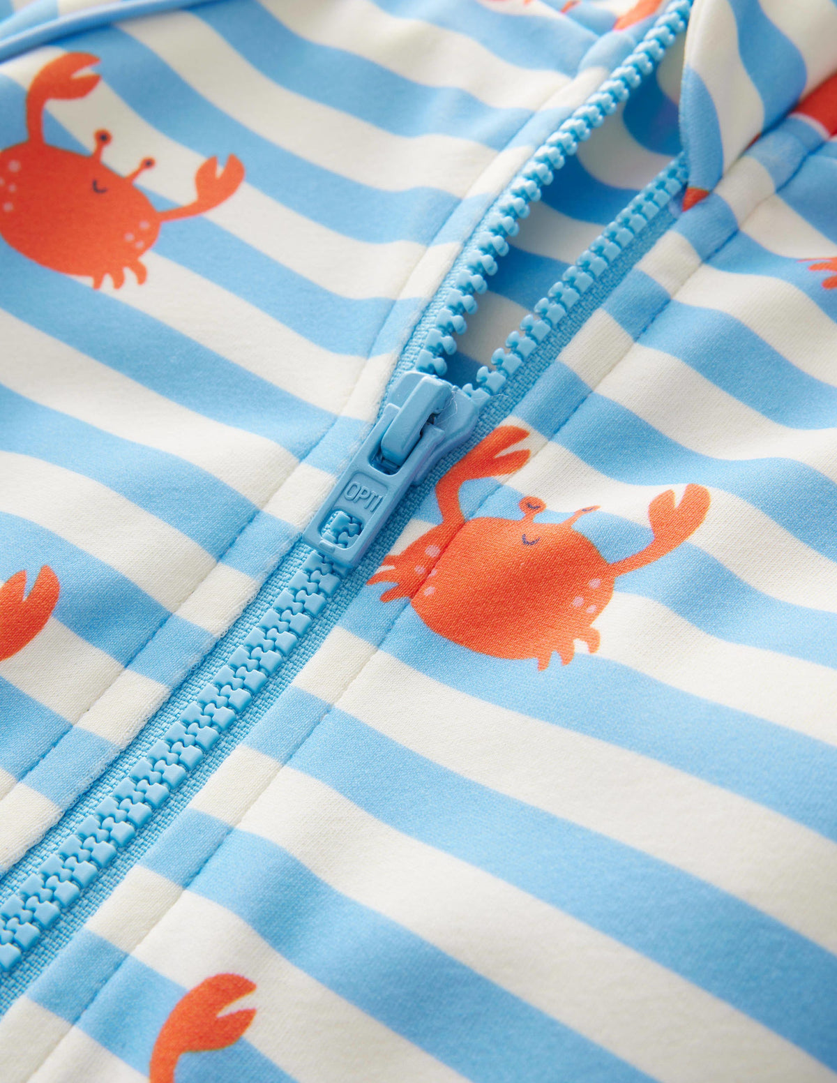 Printed Surf Suit-Bonnie Blue Crab Stripe-3