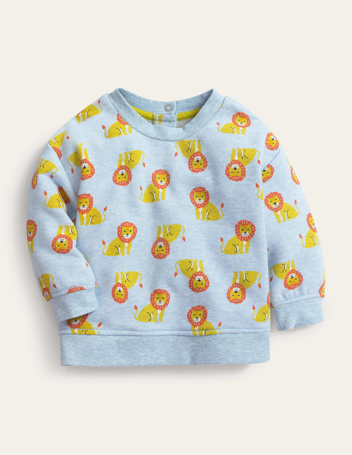 Relaxed Sweatshirt-Pebble Blue Lions - Image 1